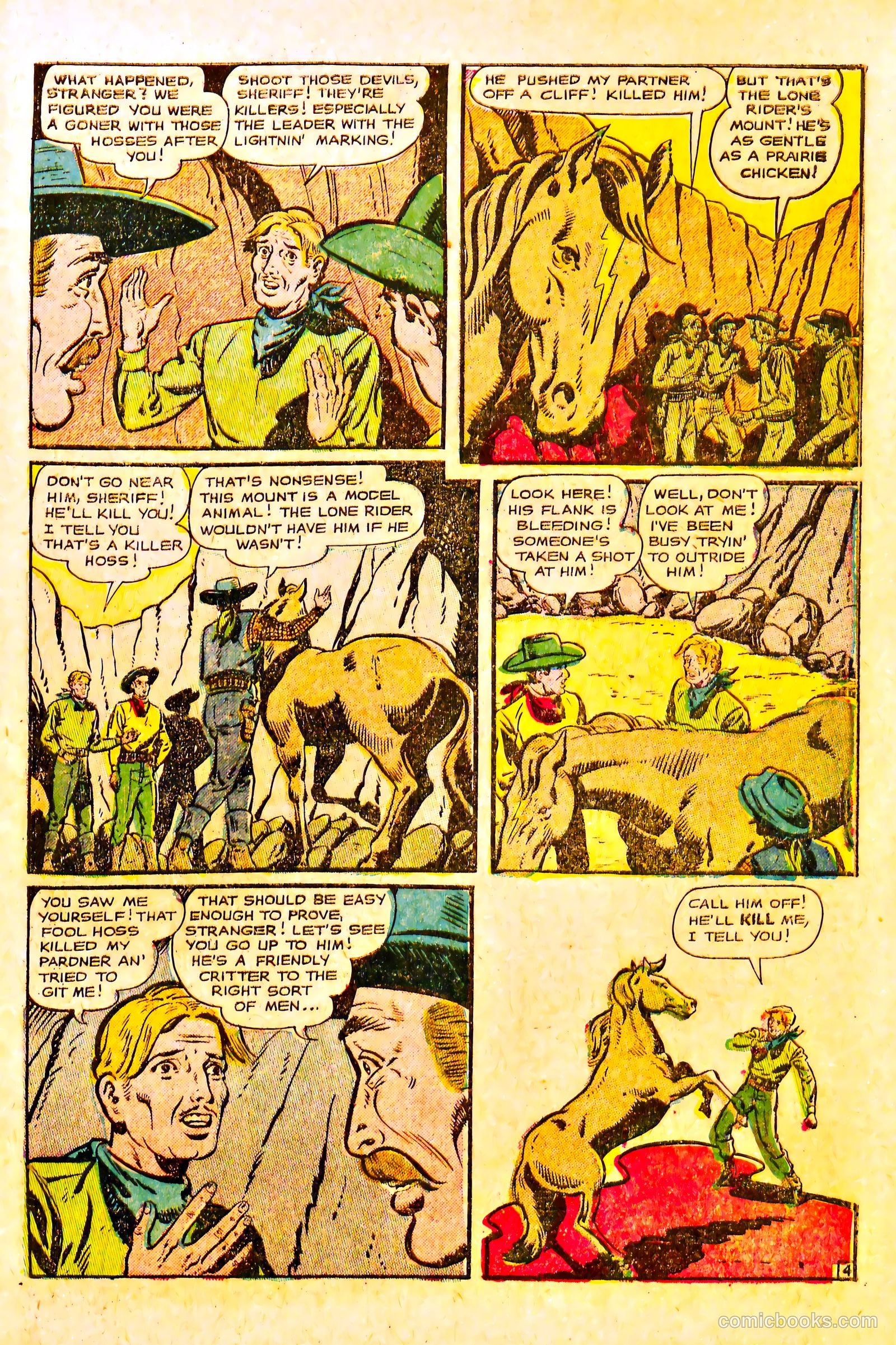 The Lone Rider #17 (1954) — page 31 of 36