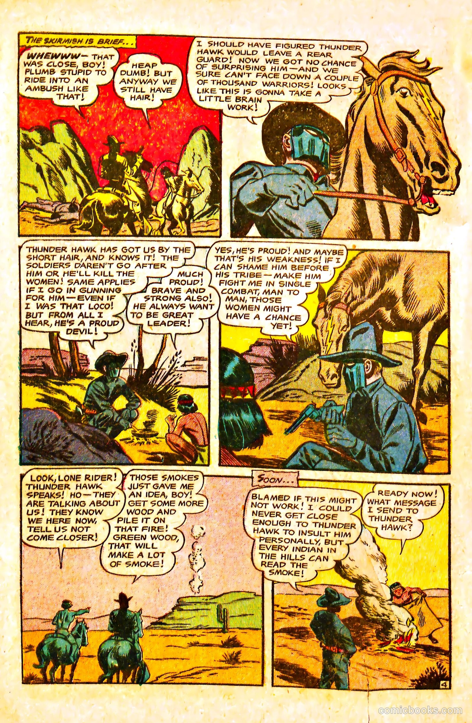 The Lone Rider #18 (1954) — page 6 of 36