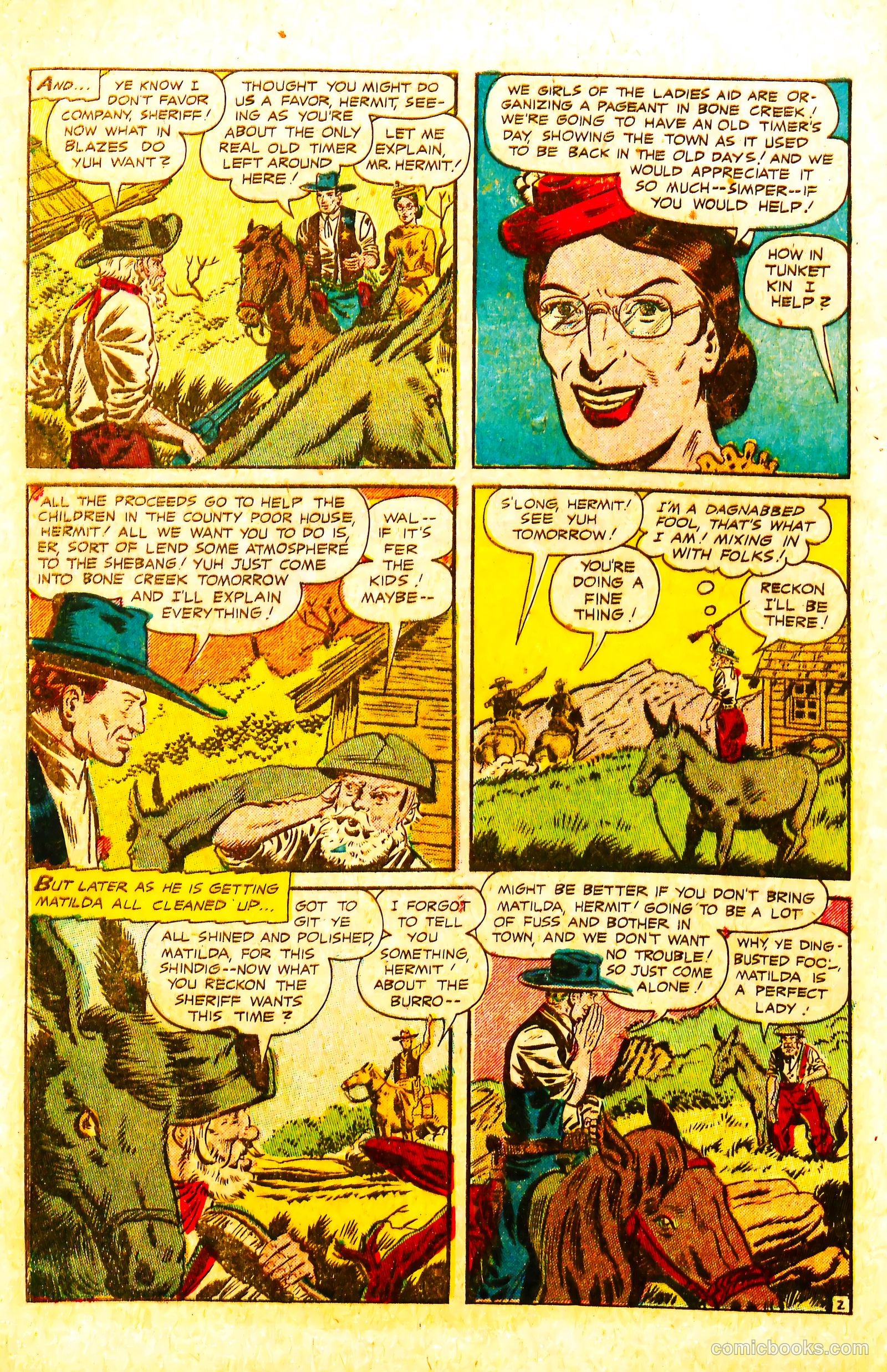 The Lone Rider #18 (1954) — page 28 of 36