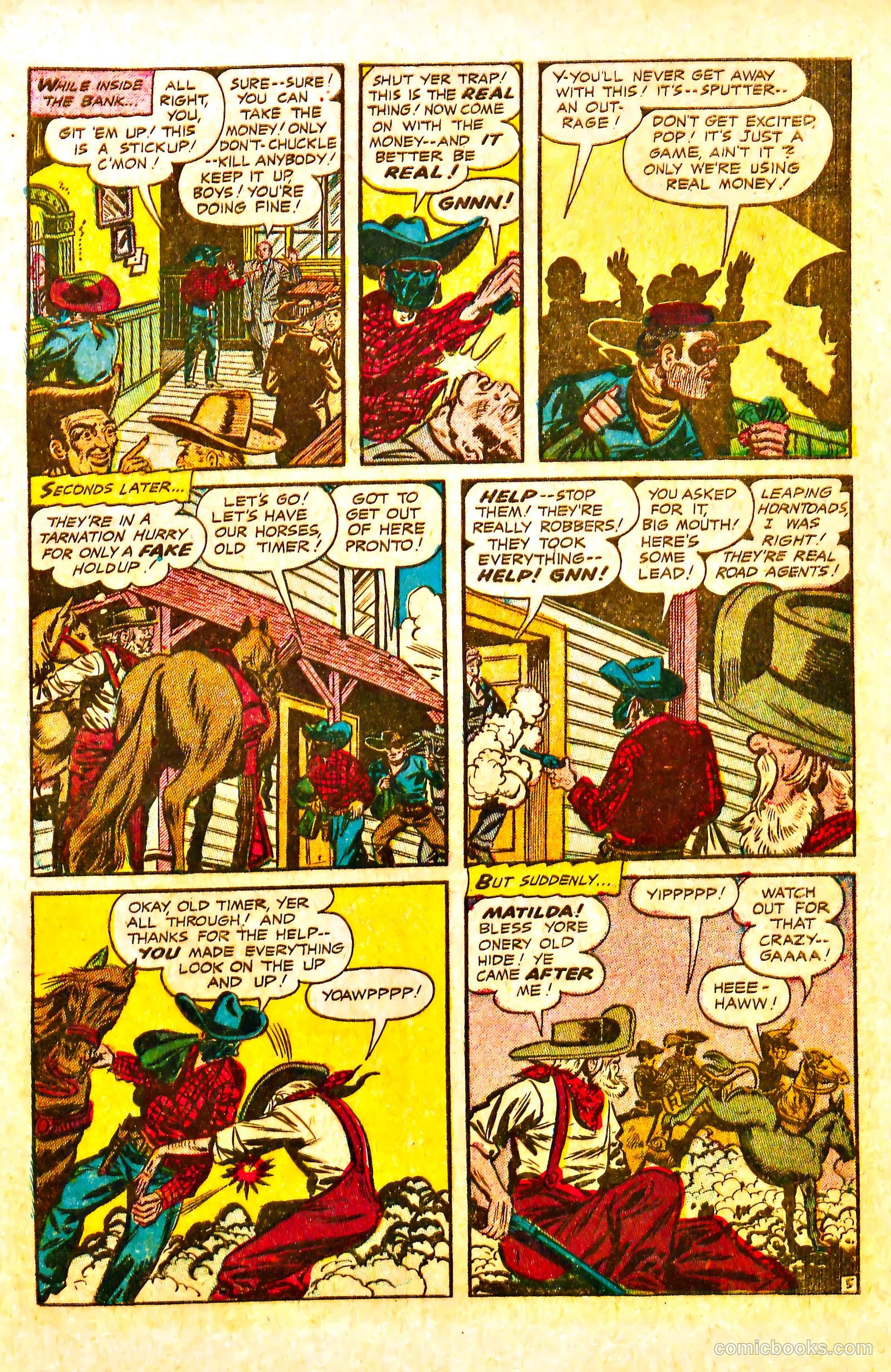The Lone Rider #18 (1954) — page 31 of 36