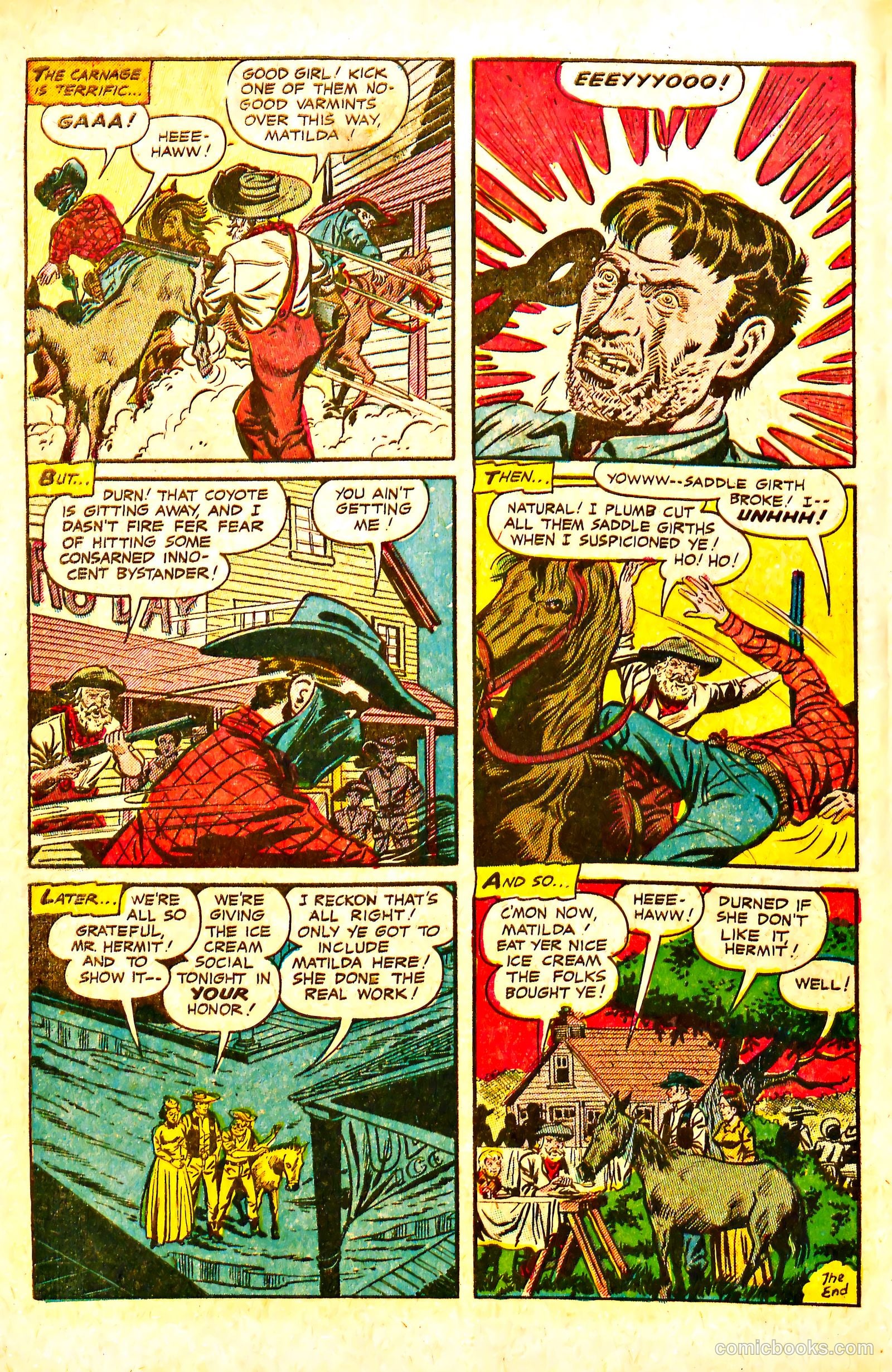 The Lone Rider #18 (1954) — page 32 of 36