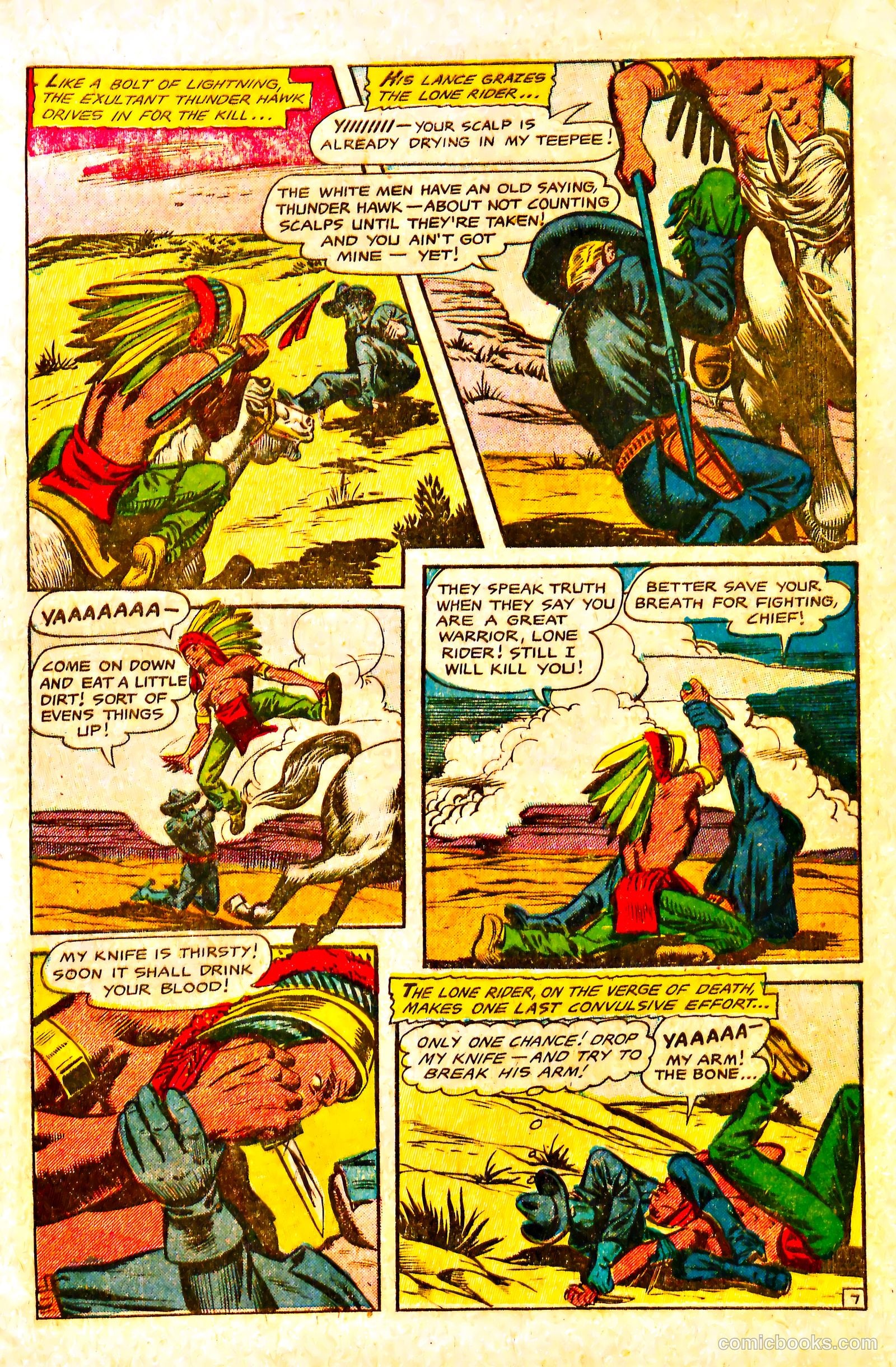 The Lone Rider #18 (1954) — page 9 of 36