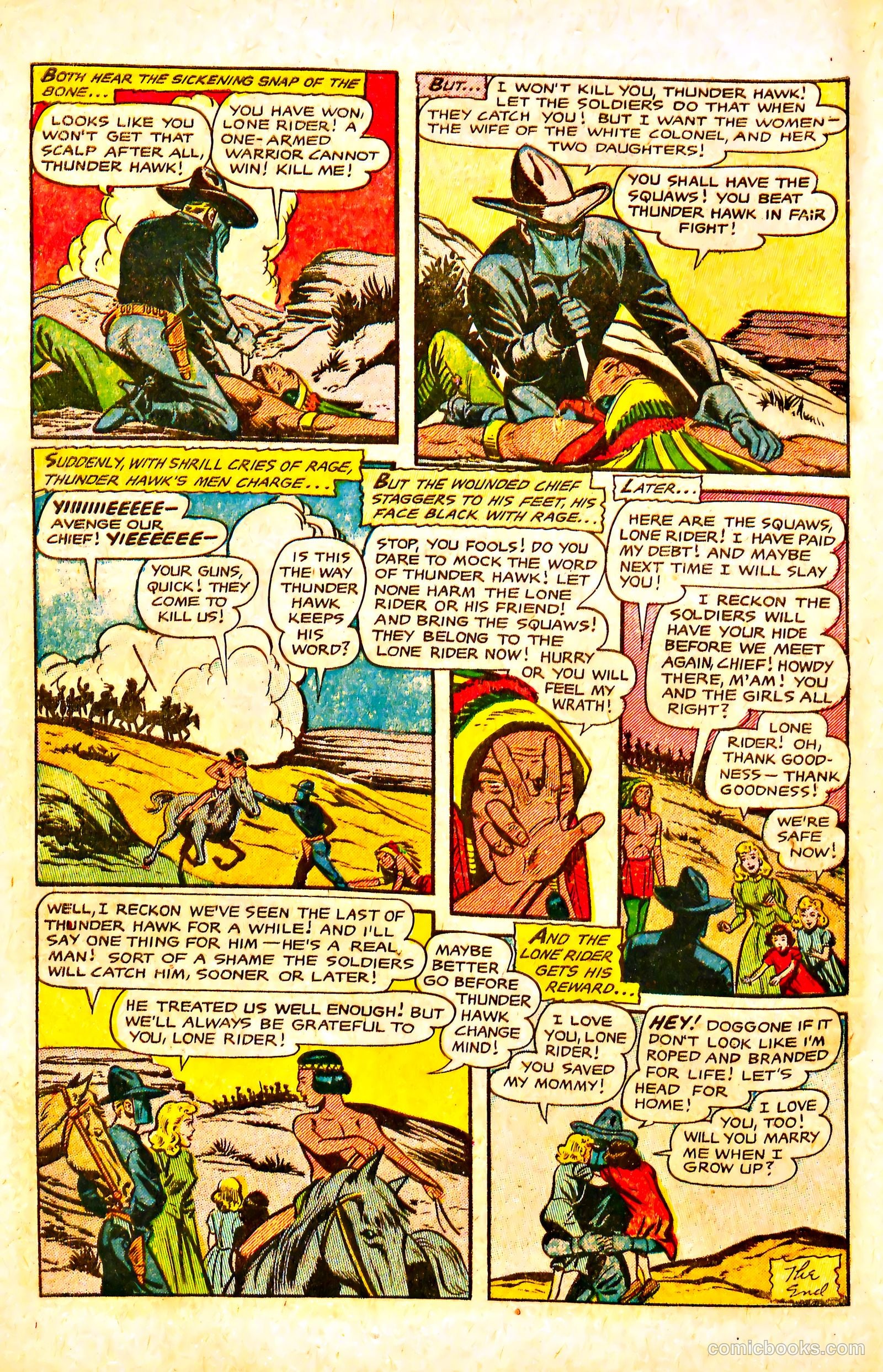 The Lone Rider #18 (1954) — page 10 of 36