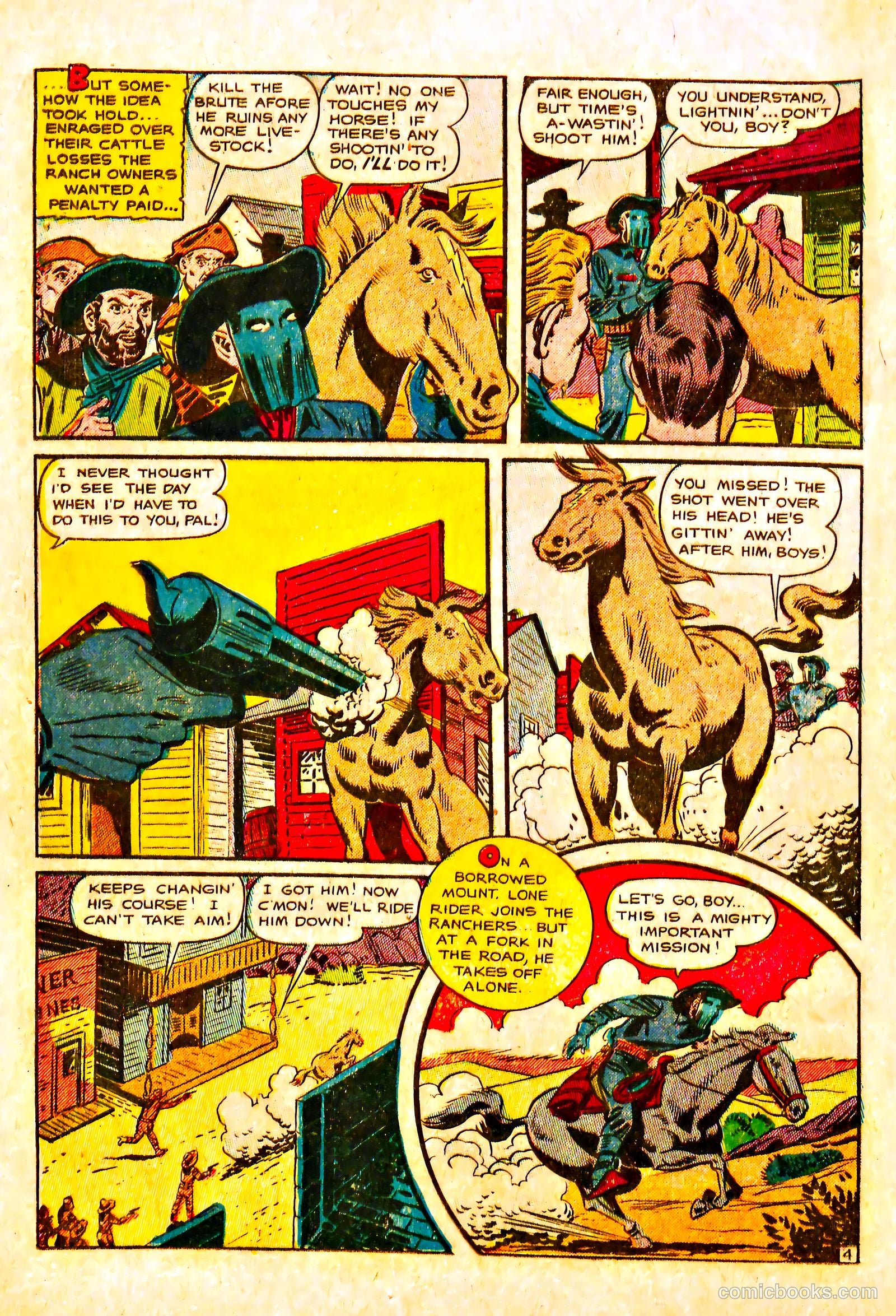 The Lone Rider #18 (1954) — page 14 of 36
