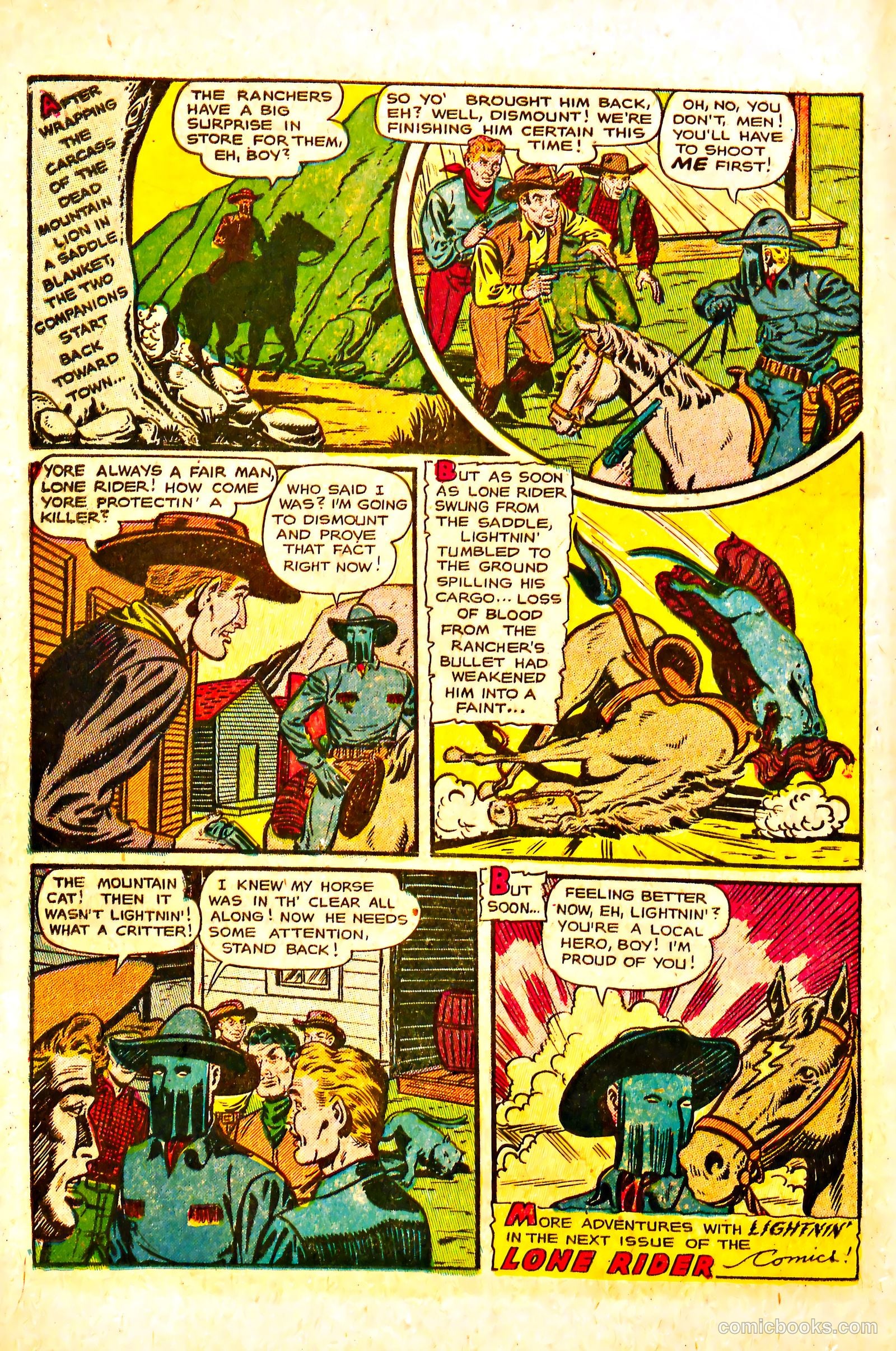 The Lone Rider #18 (1954) — page 16 of 36