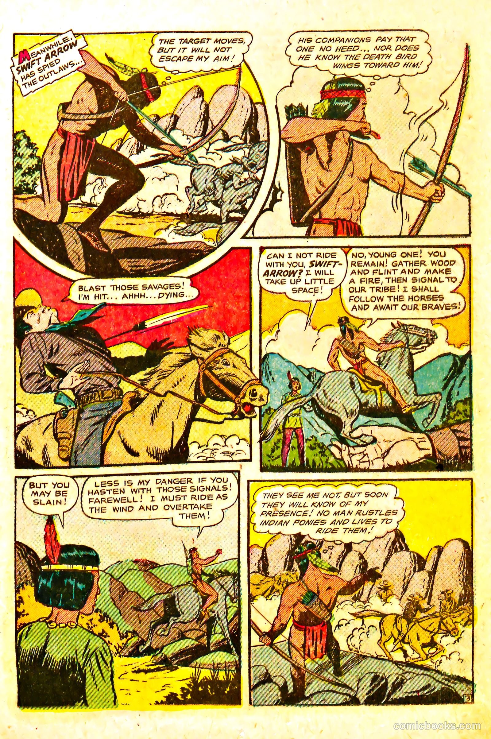The Lone Rider #18 (1954) — page 21 of 36