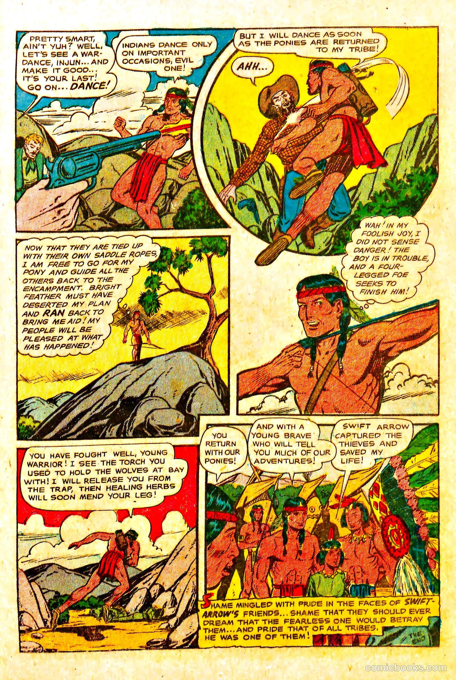 The Lone Rider #18 (1954) — page 25 of 36