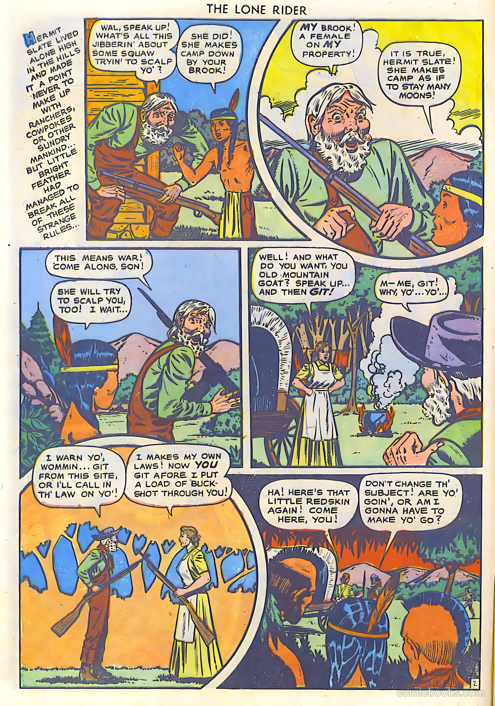 The Lone Rider #19 (1954) — page 6 of 36