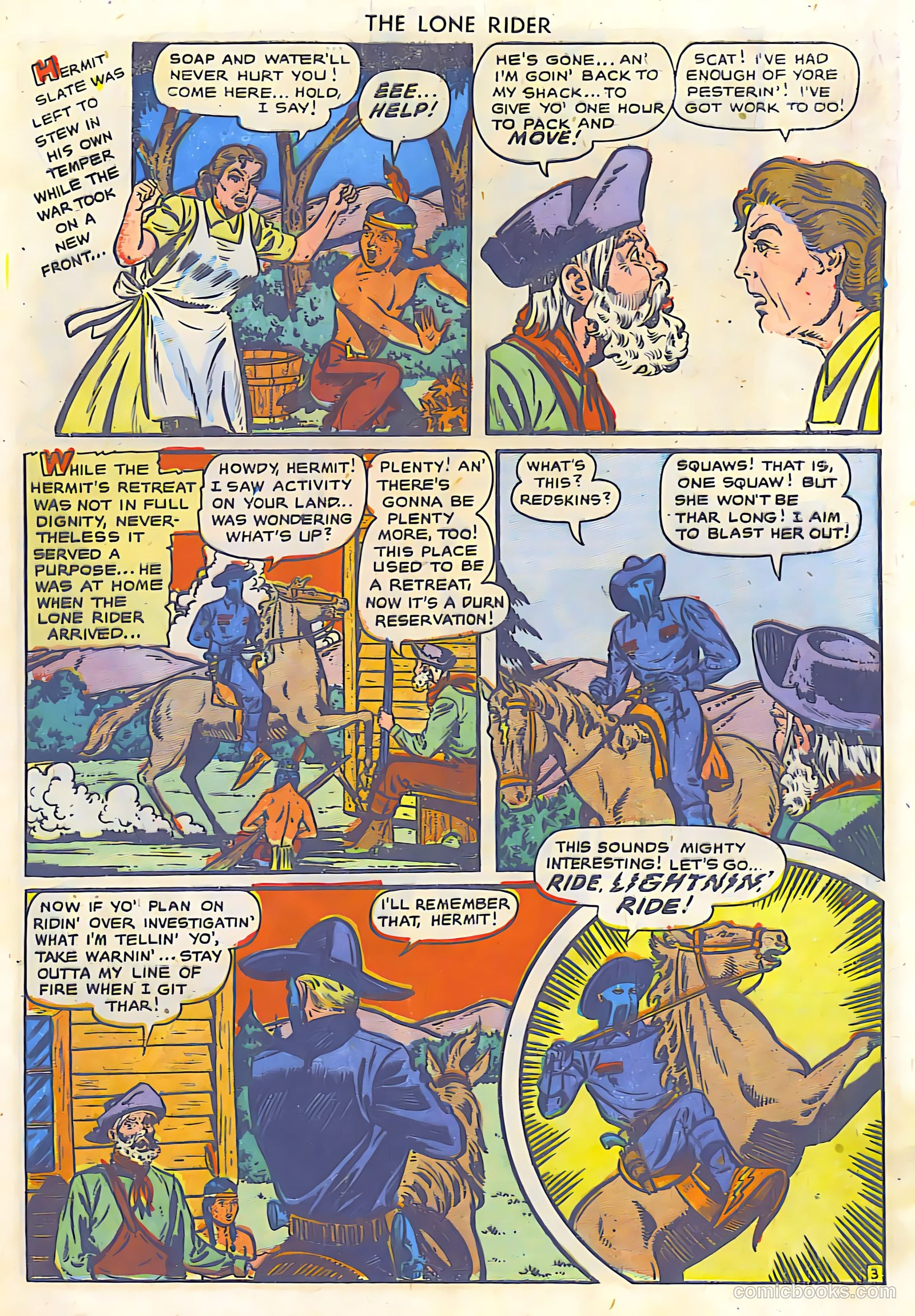 The Lone Rider #19 (1954) — page 7 of 36