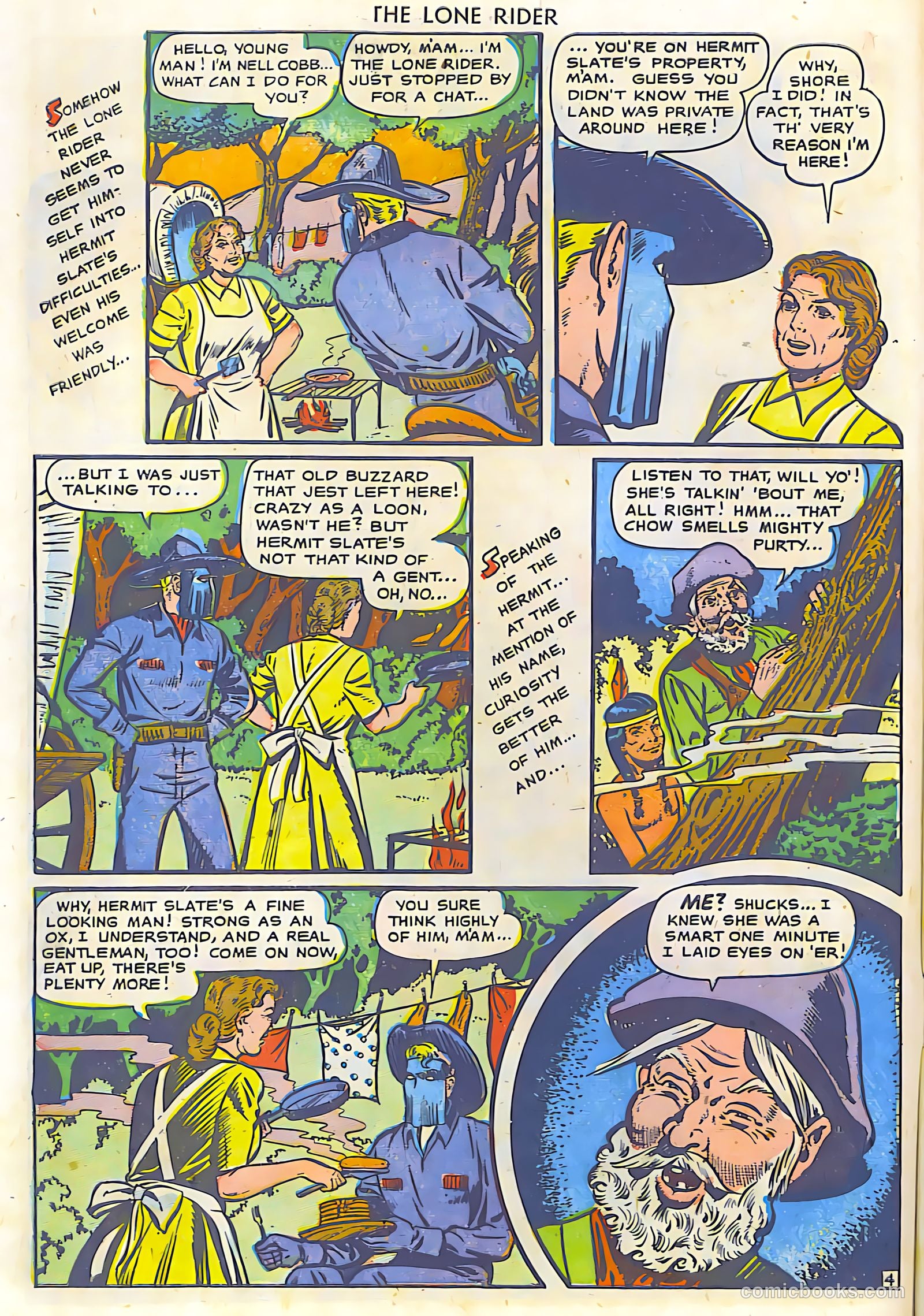 The Lone Rider #19 (1954) — page 8 of 36