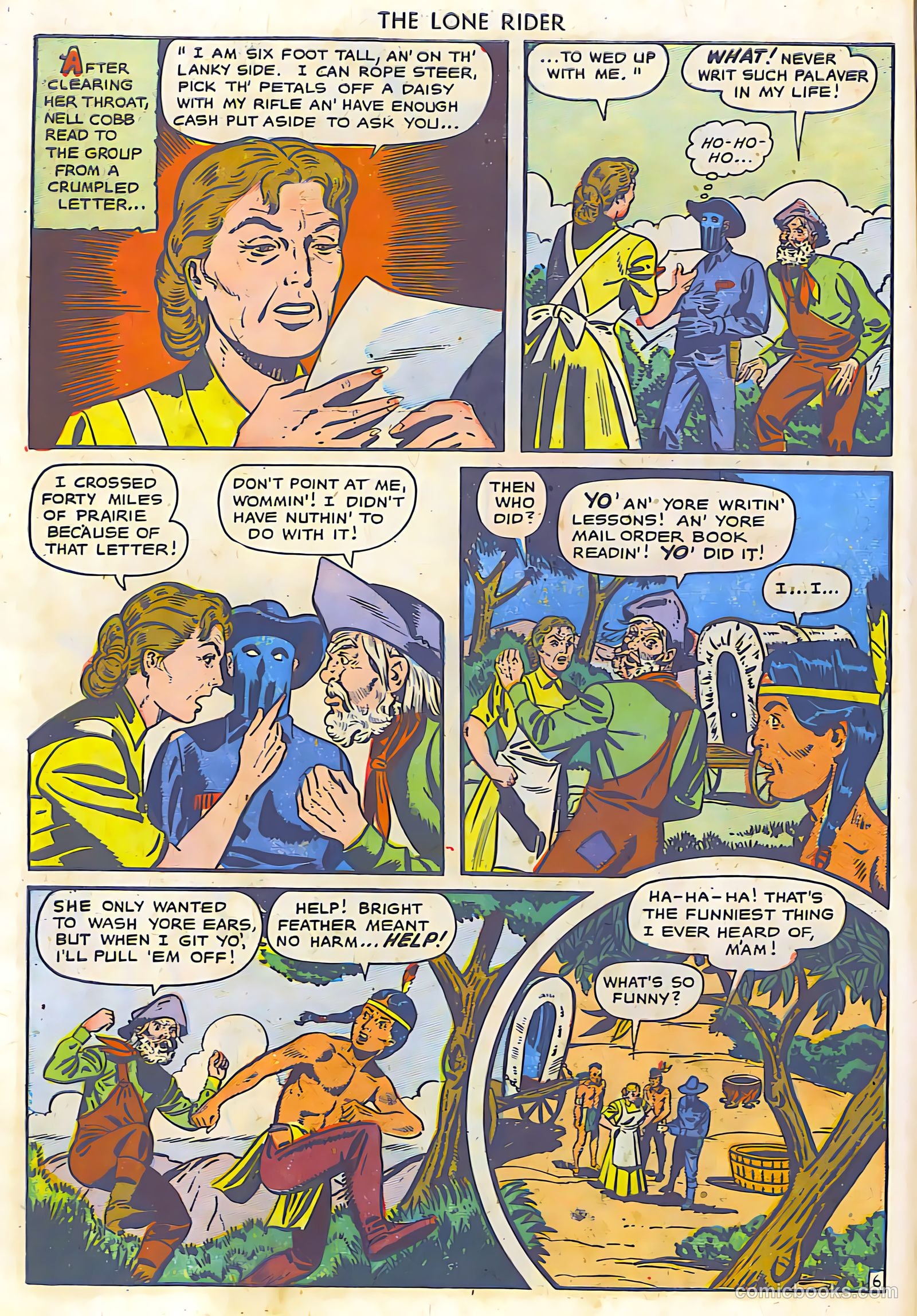 The Lone Rider #19 (1954) — page 10 of 36