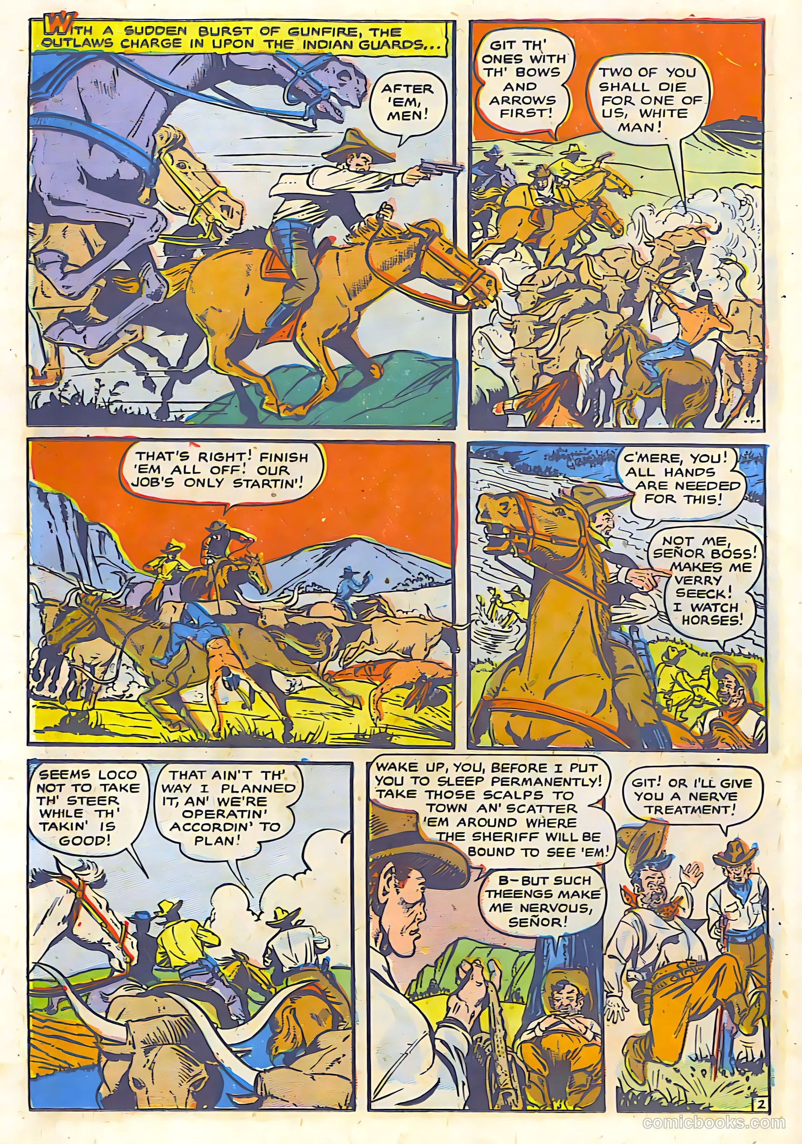 The Lone Rider #19 (1954) — page 24 of 36