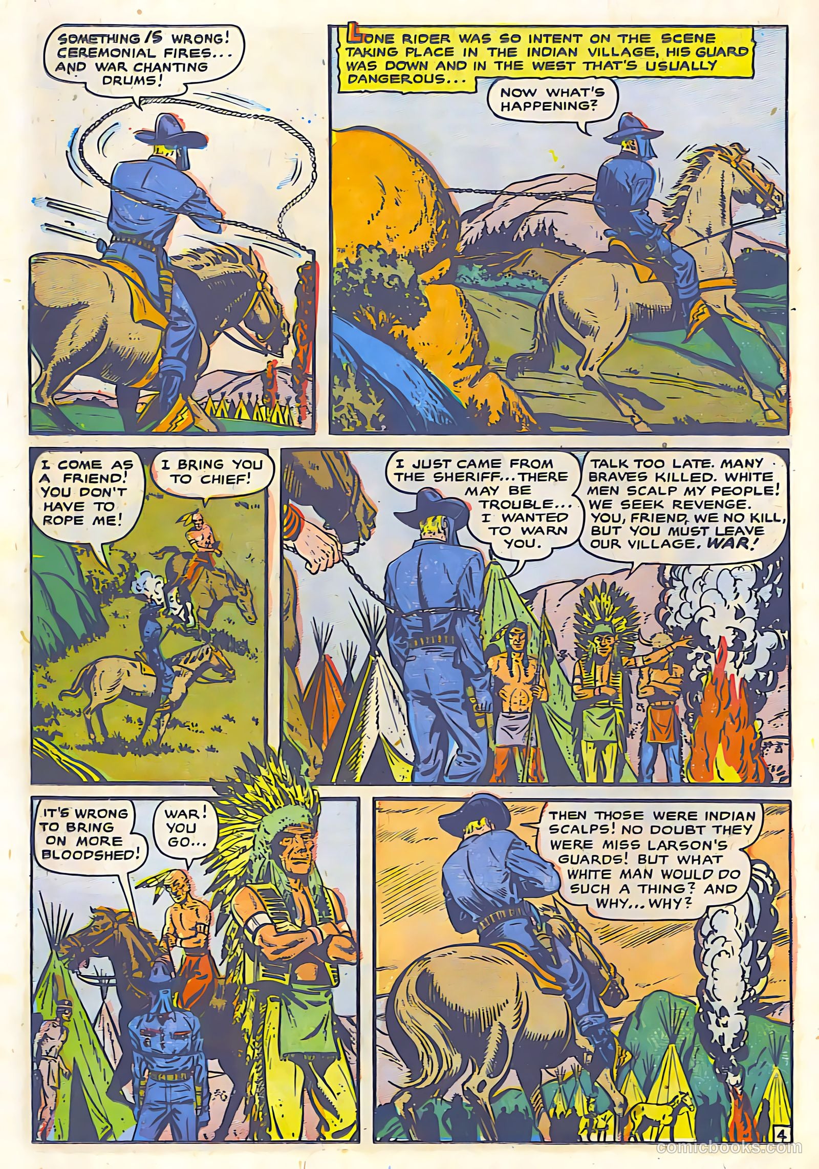 The Lone Rider #19 (1954) — page 26 of 36