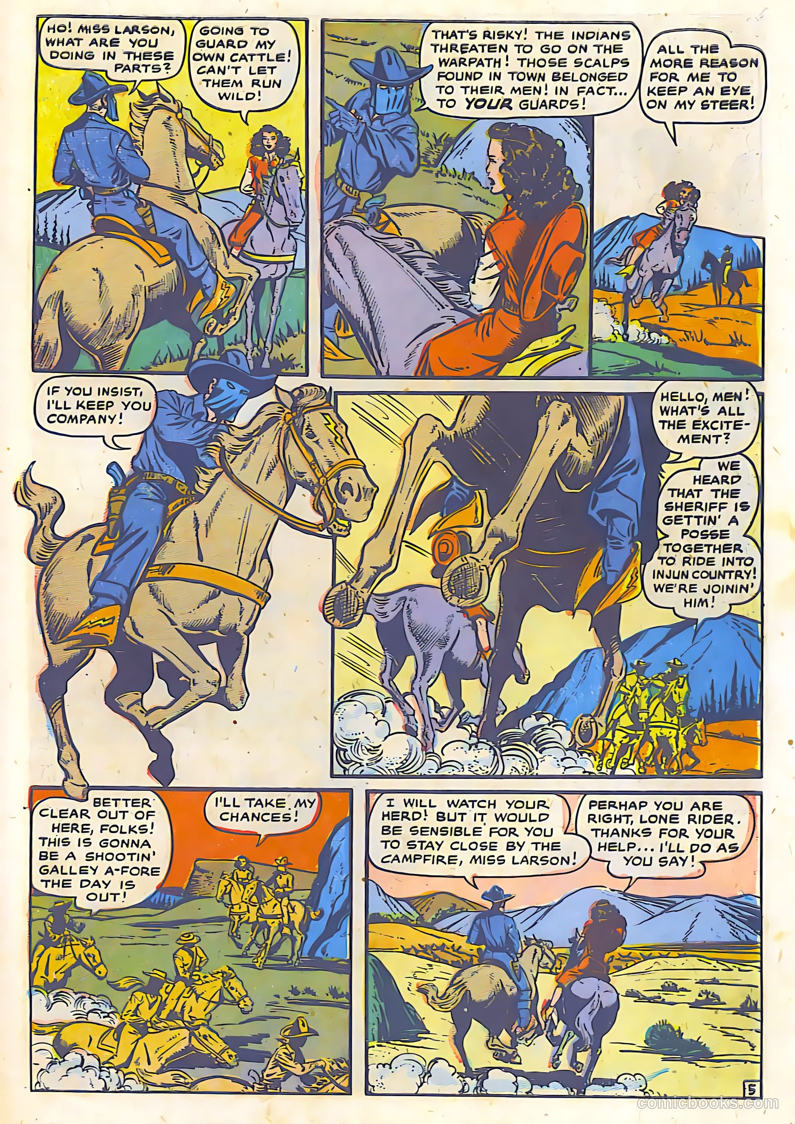 The Lone Rider #19 (1954) — page 27 of 36