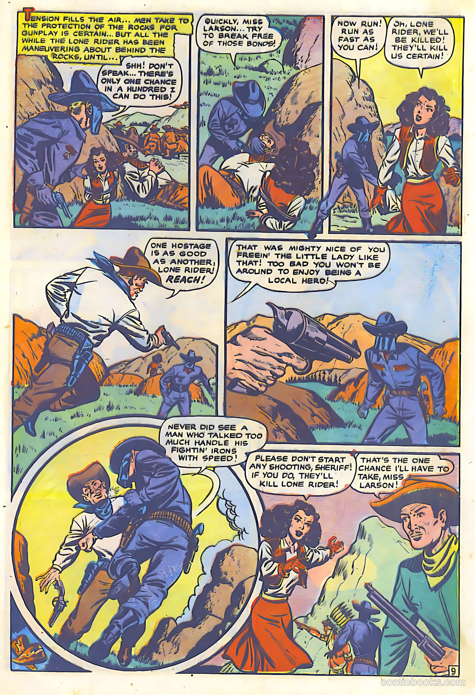 The Lone Rider #19 (1954) — page 31 of 36