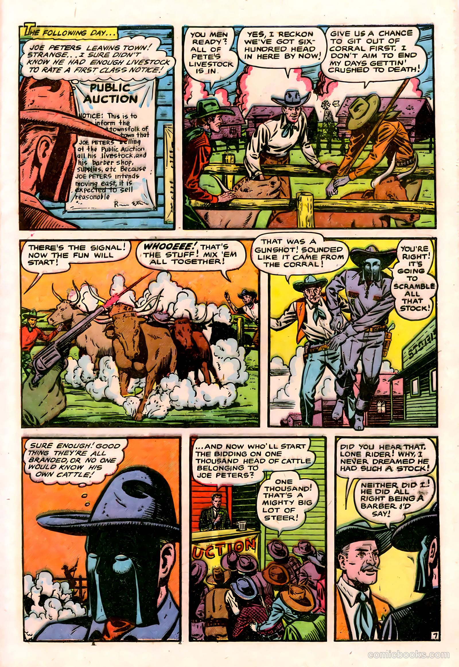 The Lone Rider #2 (1951) — page 9 of 52