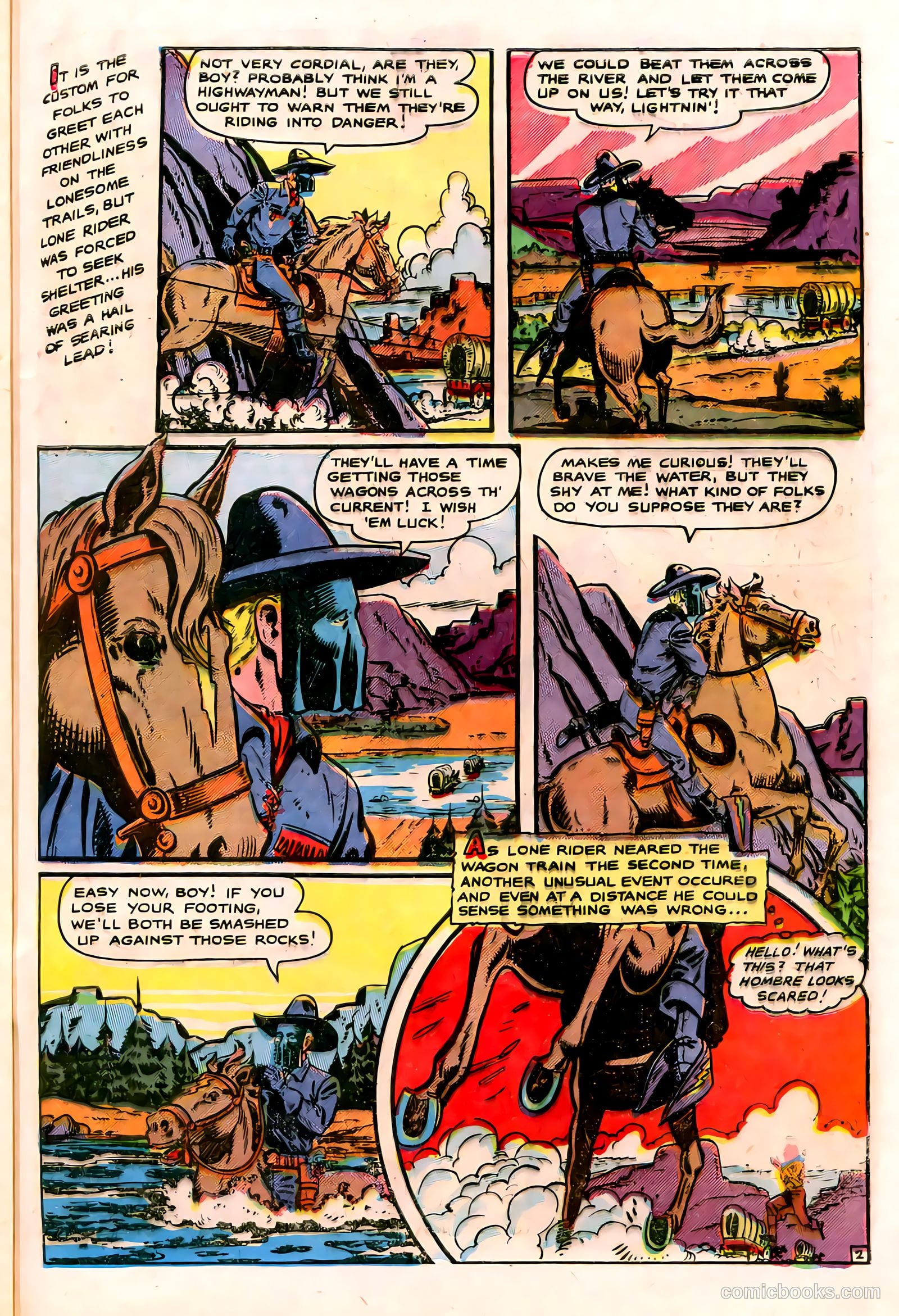 The Lone Rider #2 (1951) — page 47 of 52