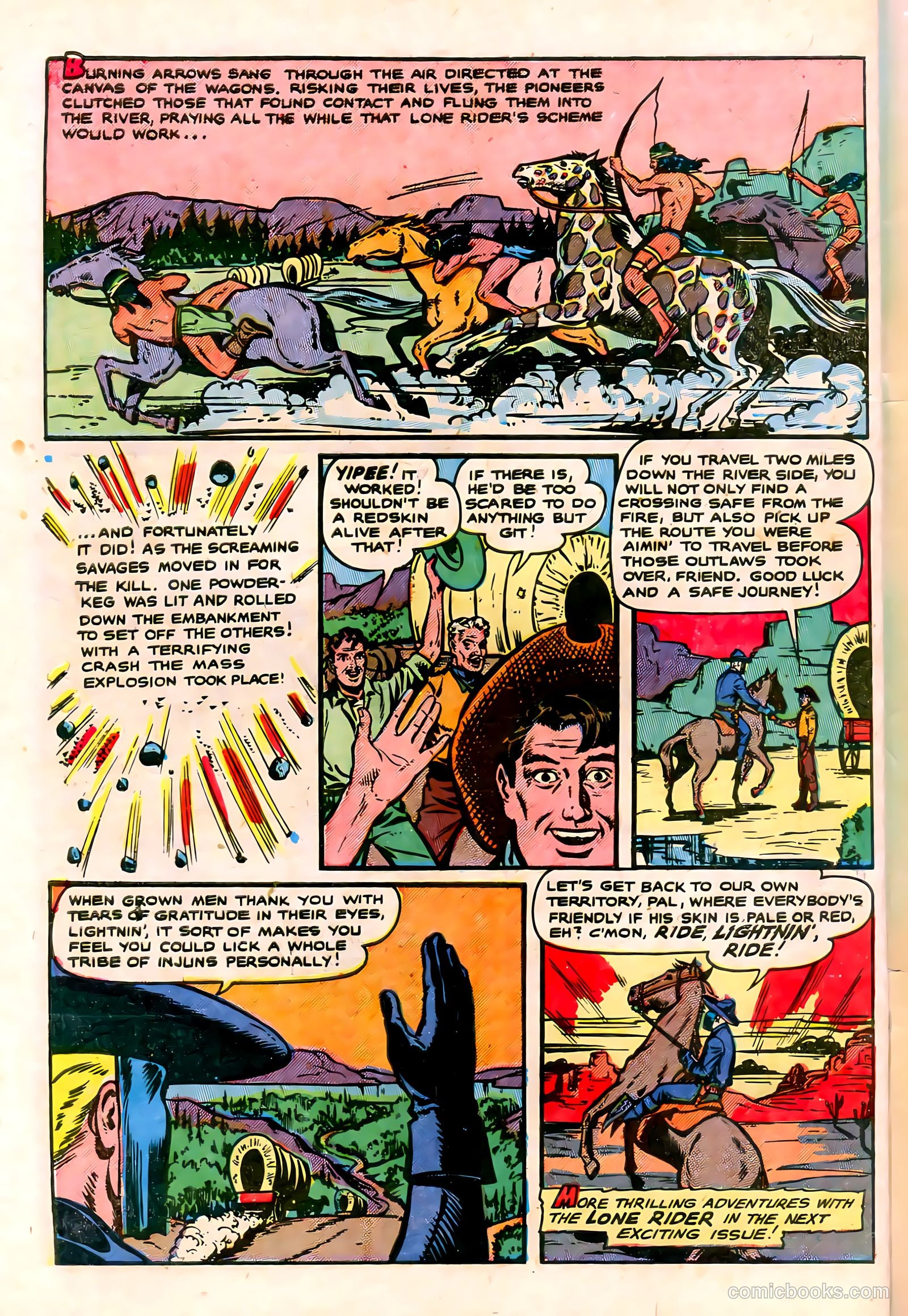 The Lone Rider #2 (1951) — page 50 of 52