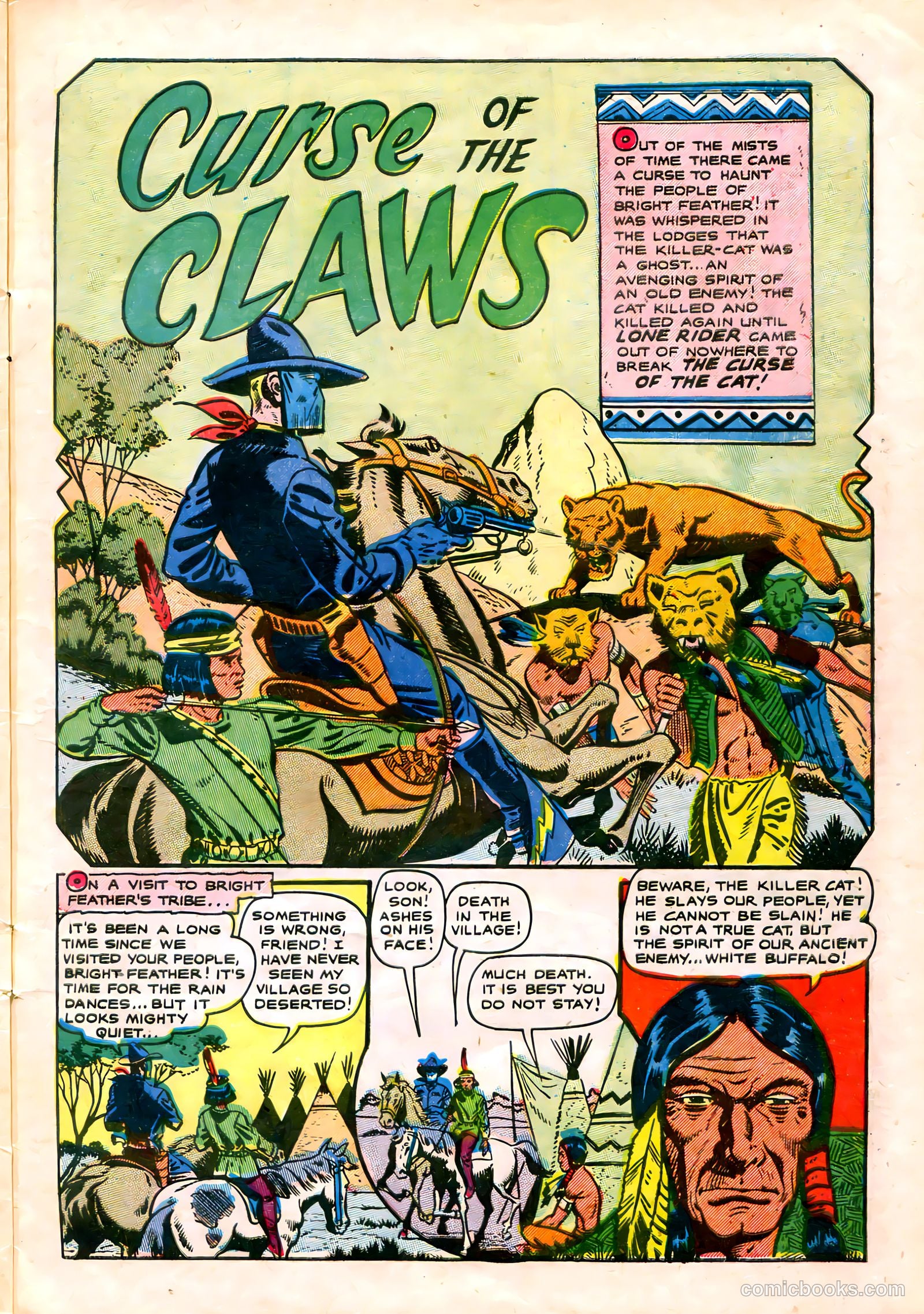The Lone Rider #20 (1954) — page 5 of 36