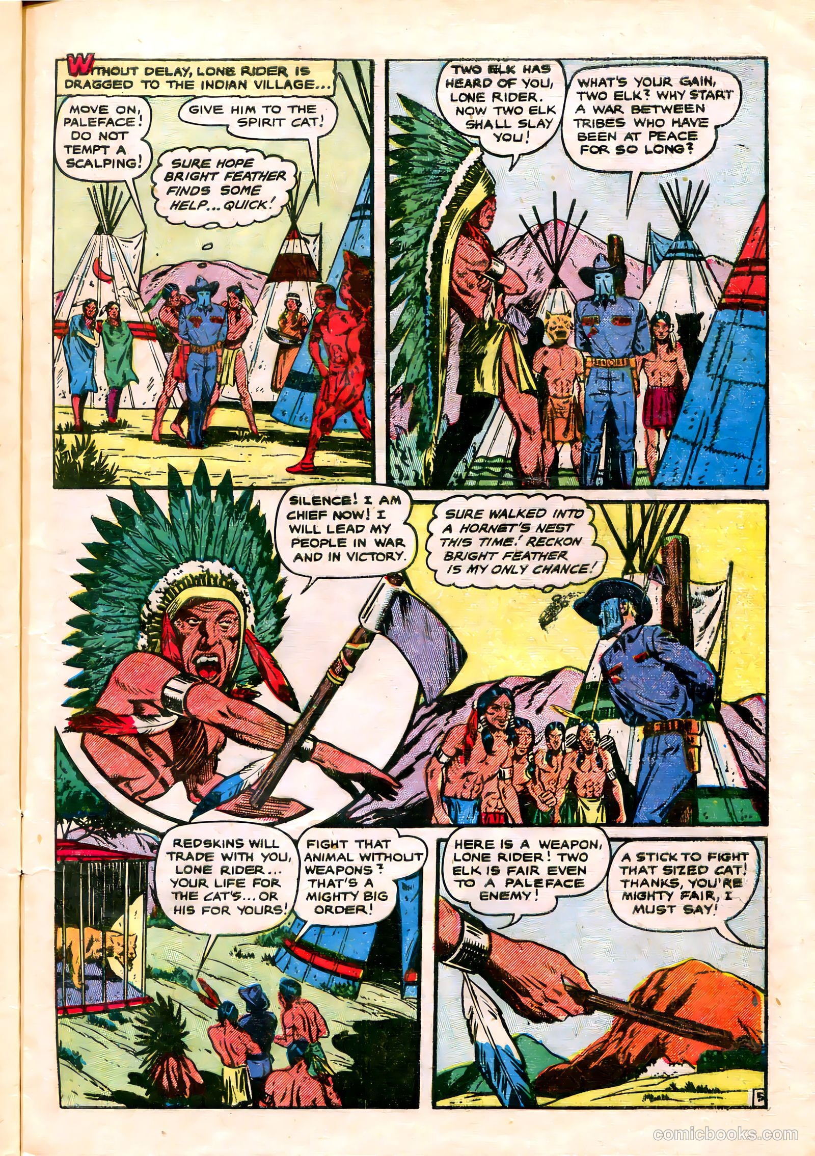 The Lone Rider #20 (1954) — page 9 of 36