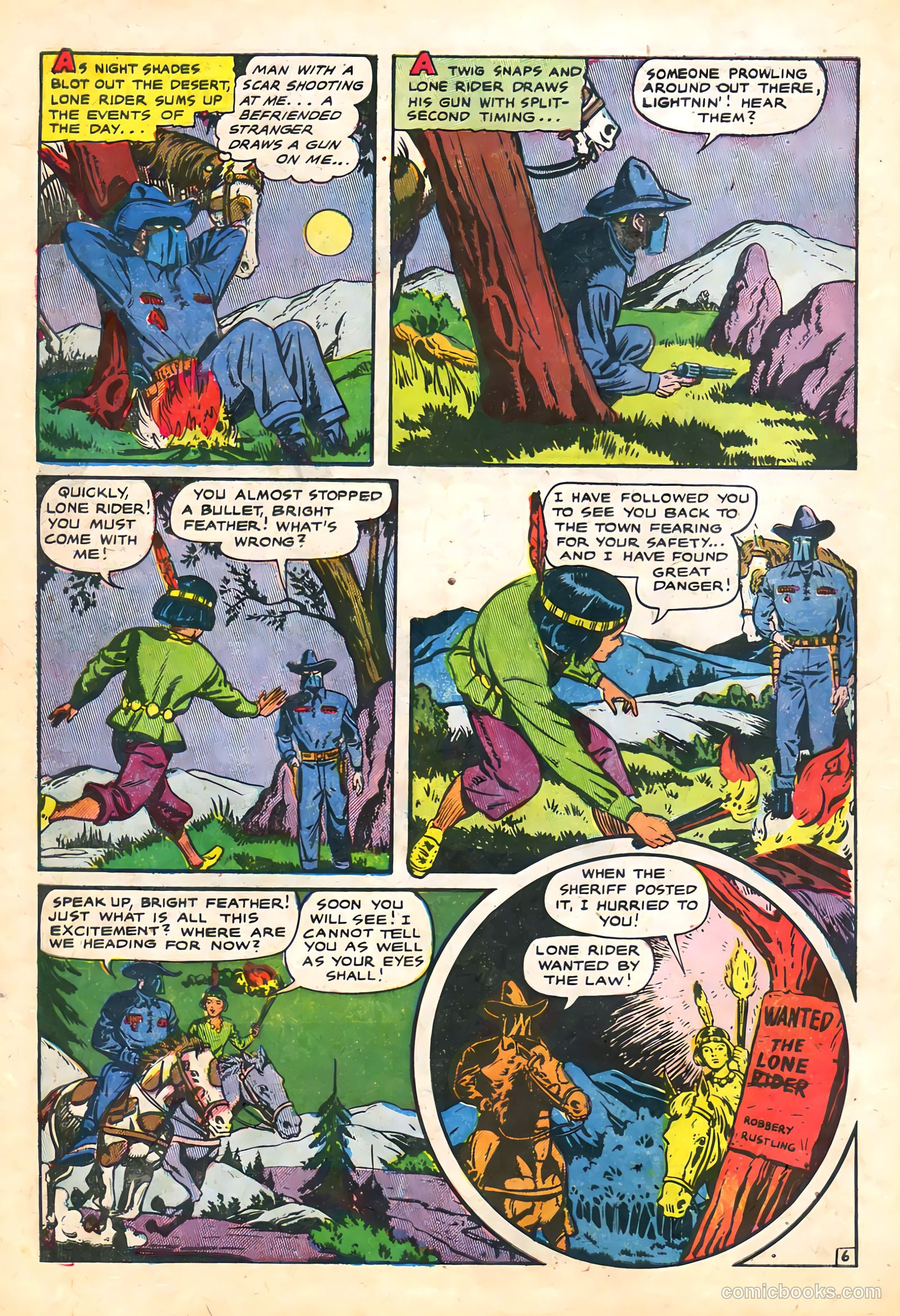 The Lone Rider #21 (1954) — page 10 of 36