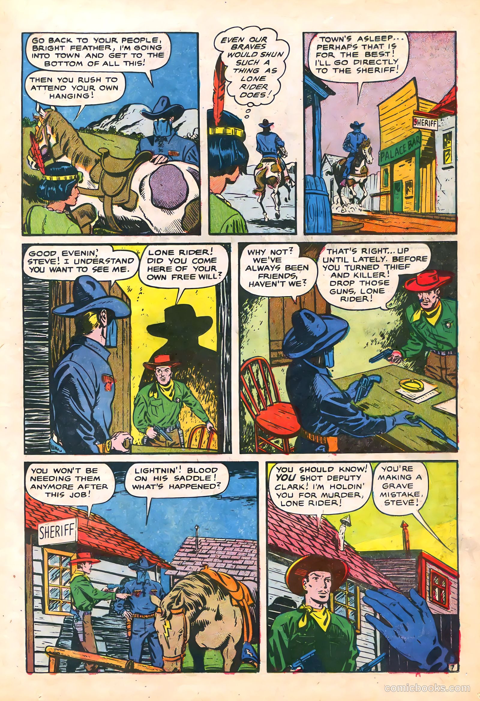 The Lone Rider #21 (1954) — page 11 of 36