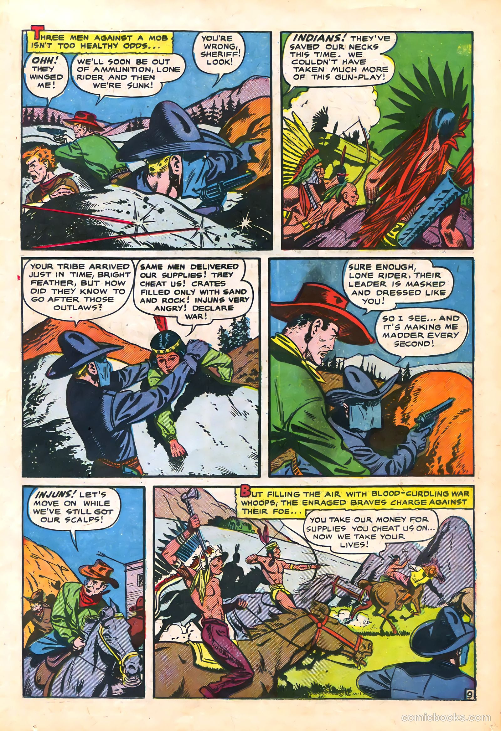 The Lone Rider #21 (1954) — page 13 of 36