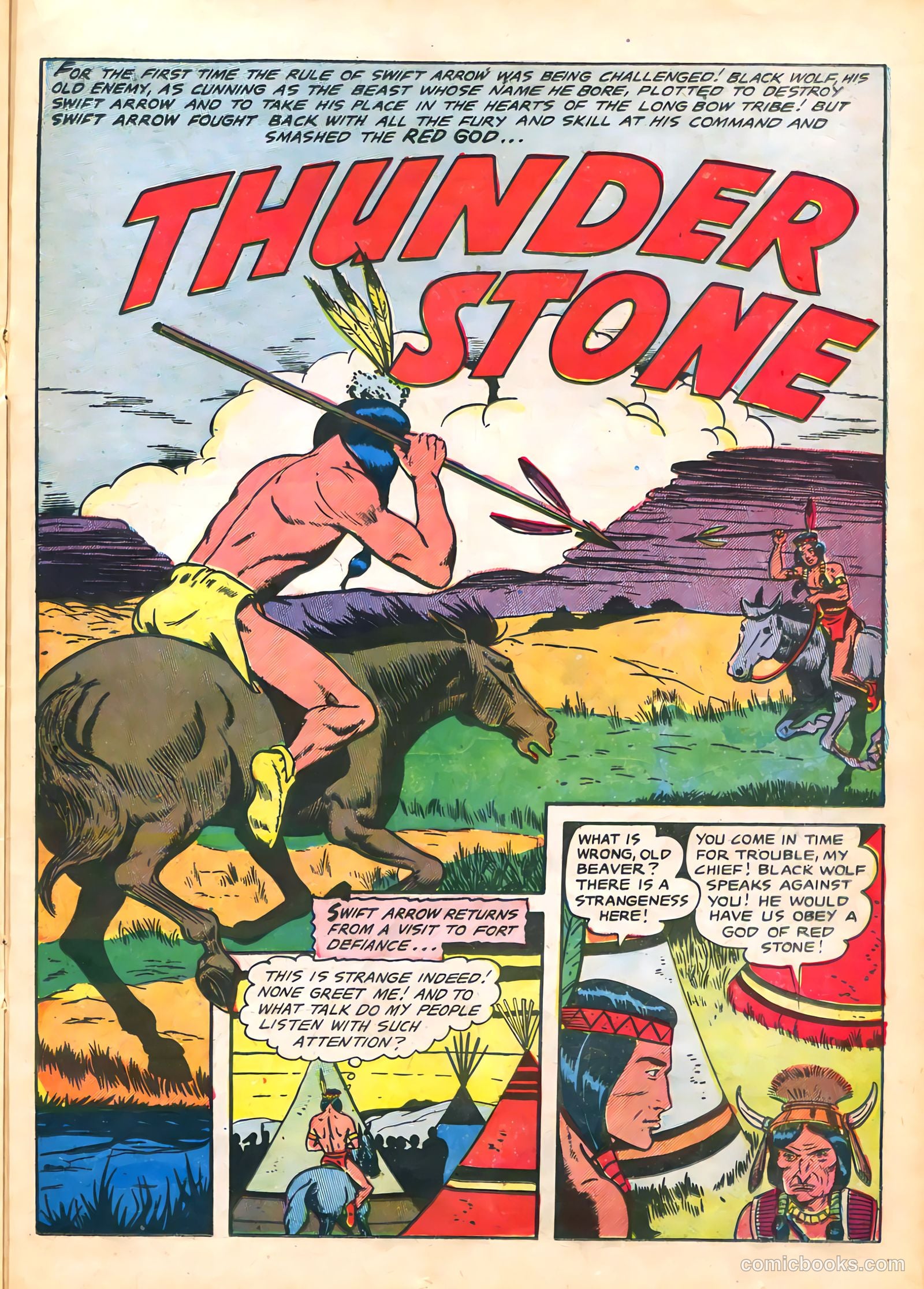 The Lone Rider #21 (1954) — page 21 of 36