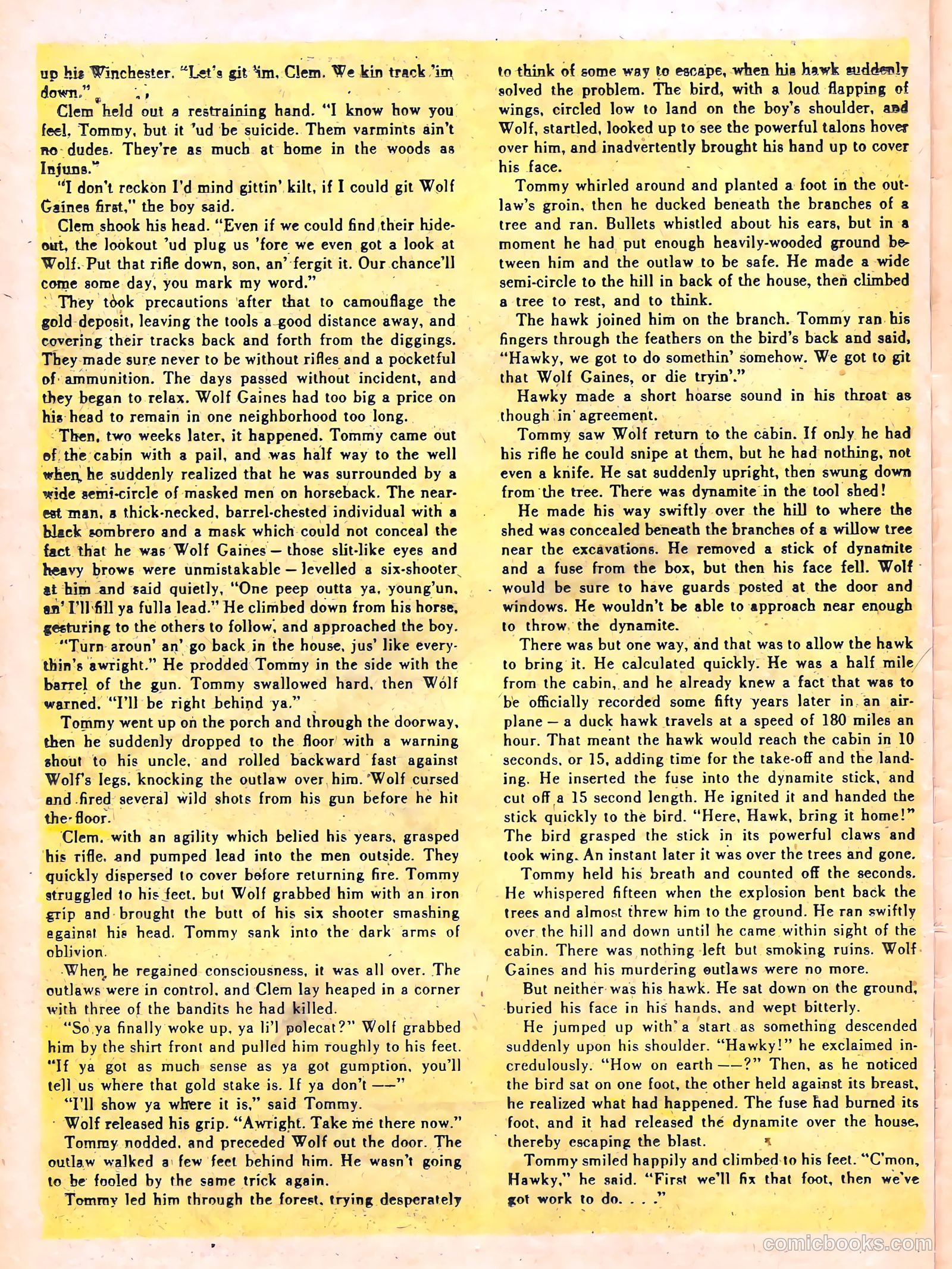 The Lone Rider #21 (1954) — page 26 of 36