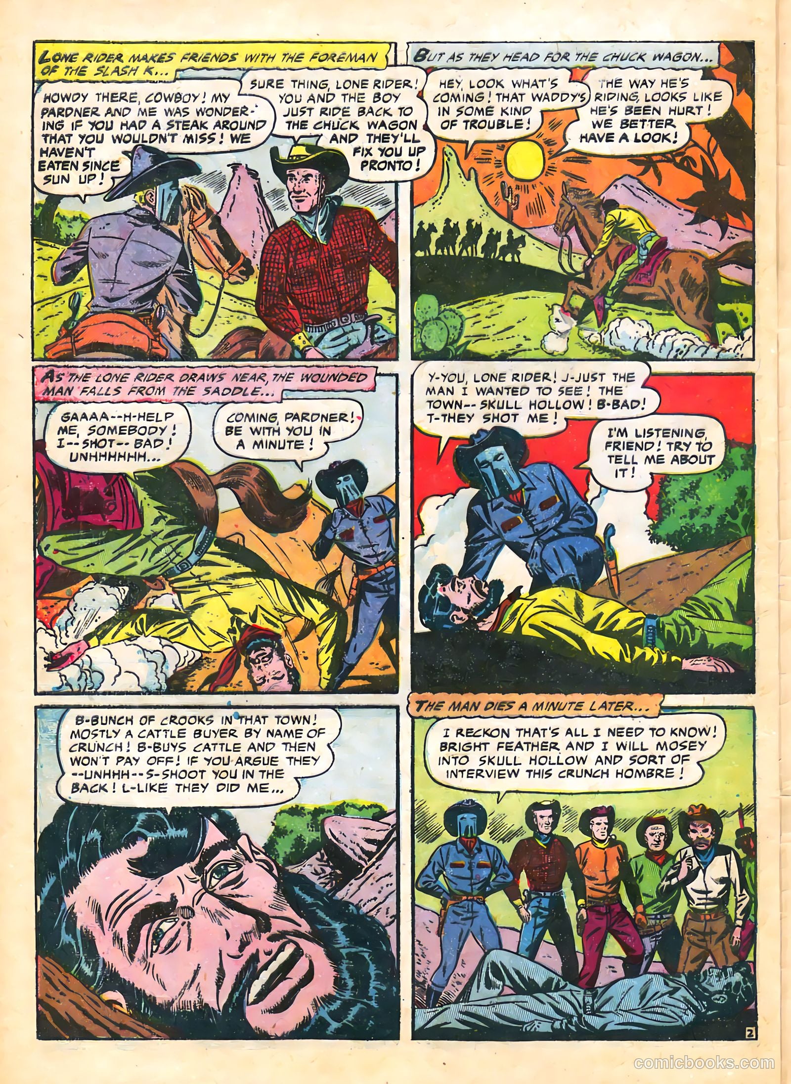 The Lone Rider #21 (1954) — page 28 of 36