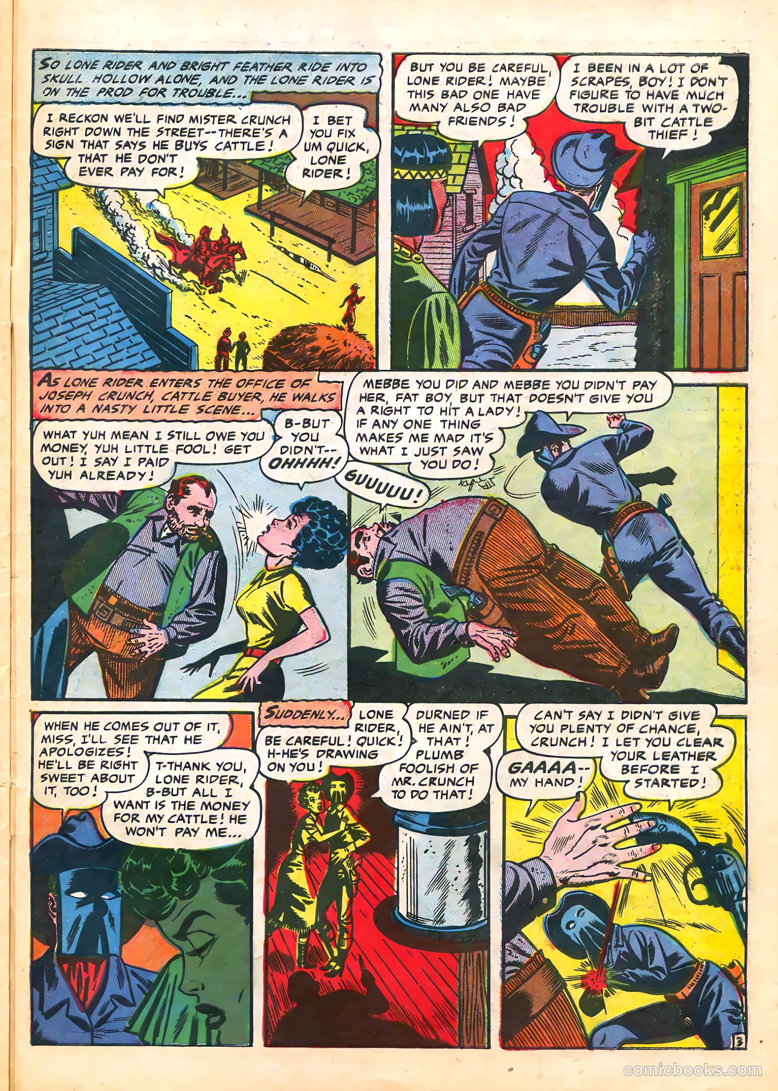 The Lone Rider #21 (1954) — page 29 of 36