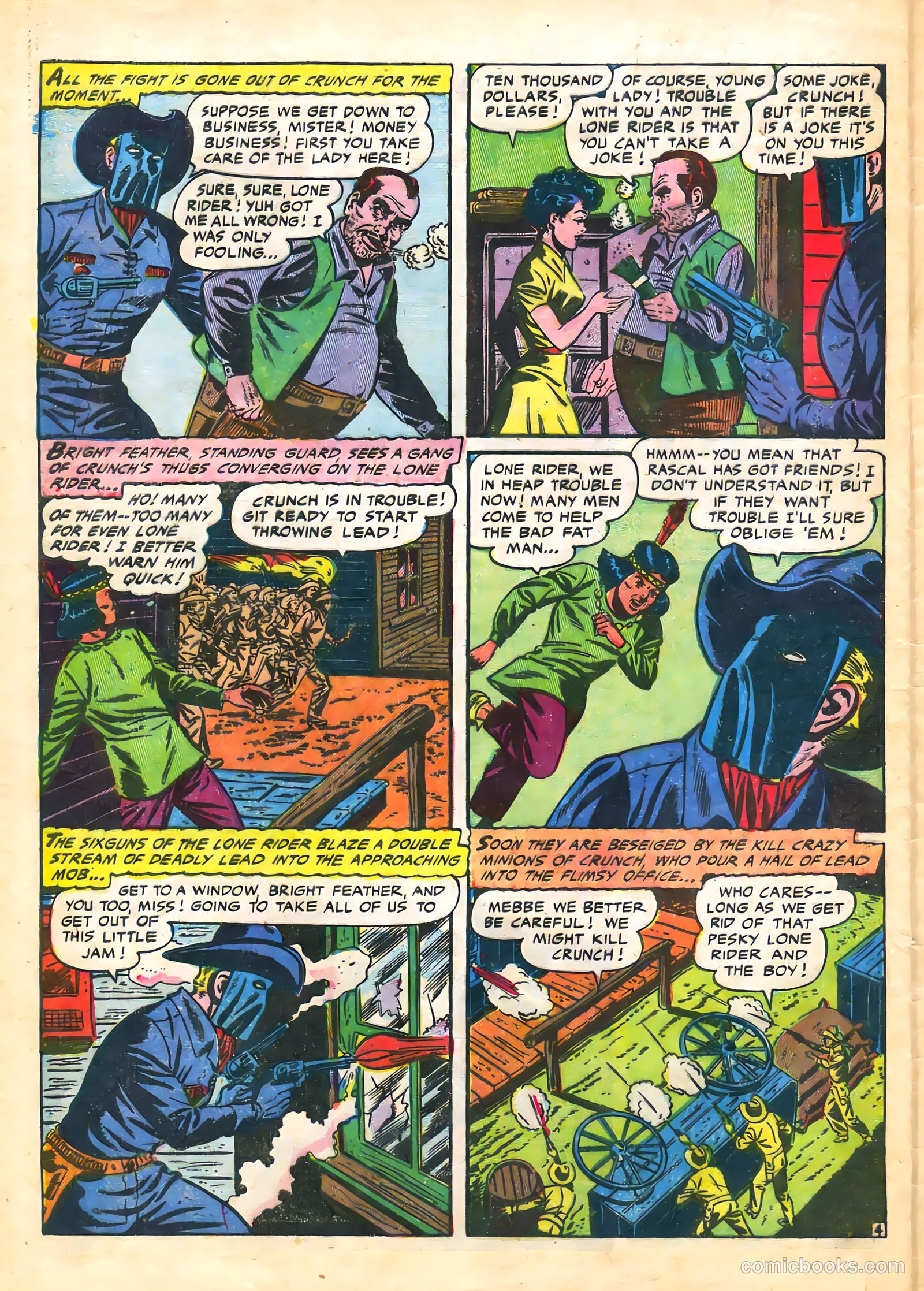 The Lone Rider #21 (1954) — page 30 of 36