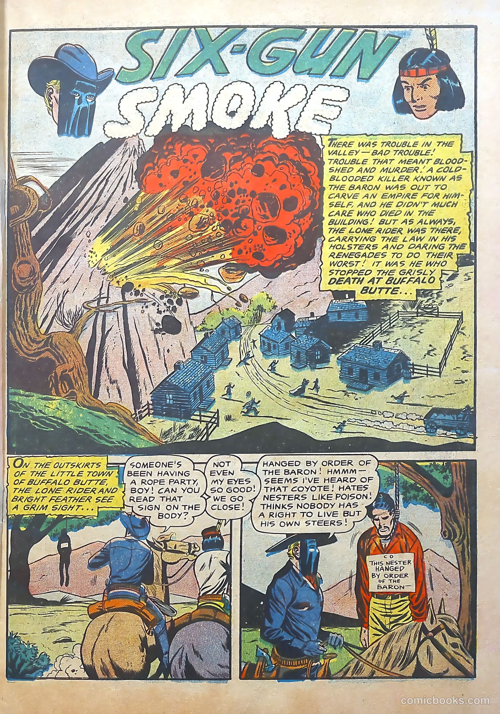 The Lone Rider #22 (1954) — page 3 of 36