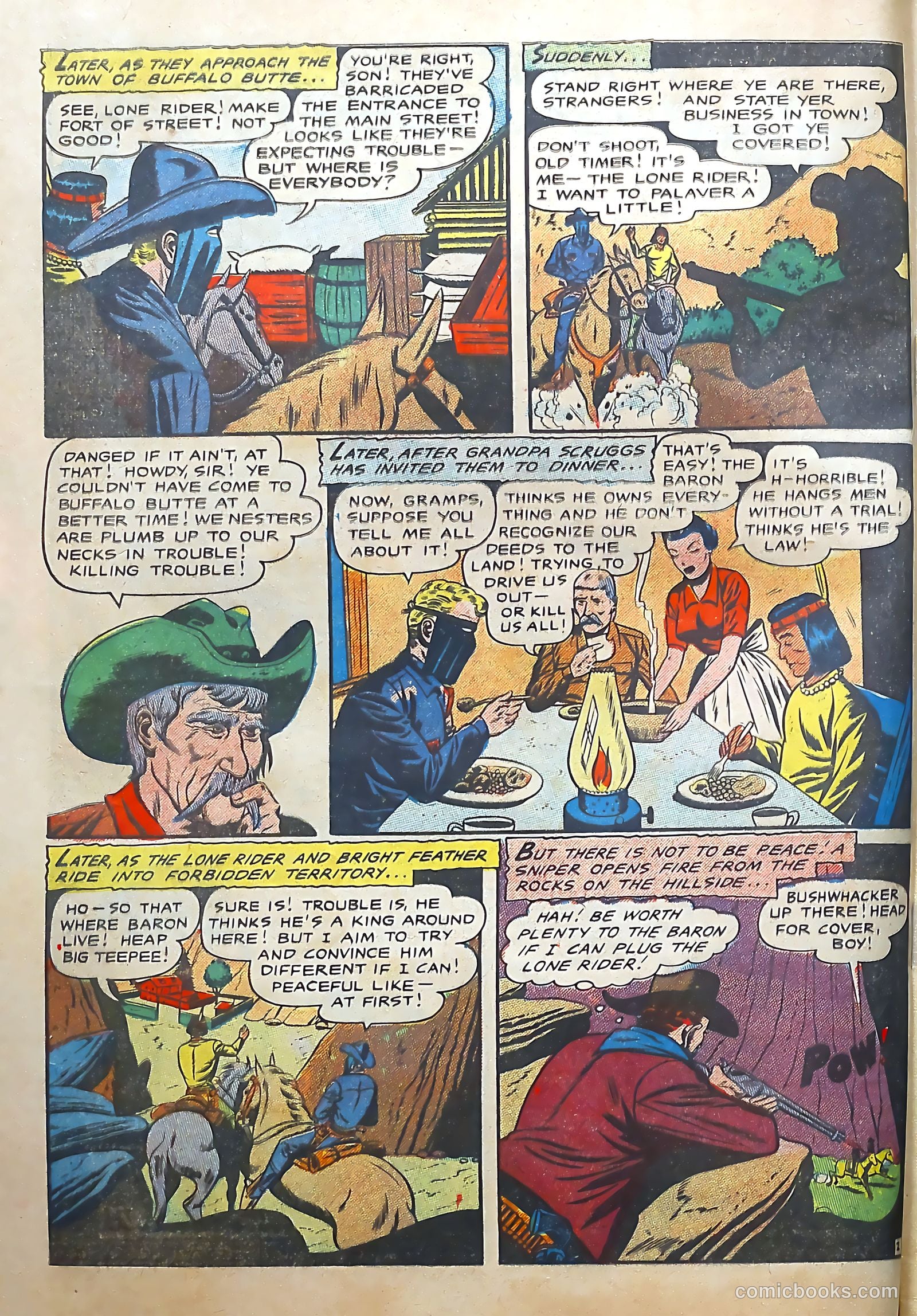 The Lone Rider #22 (1954) — page 4 of 36