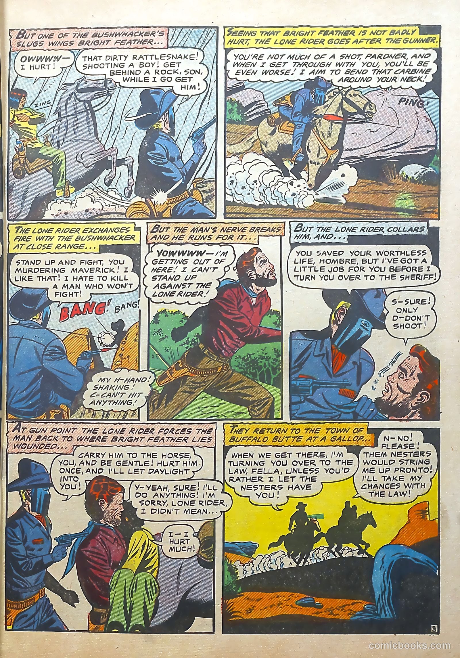 The Lone Rider #22 (1954) — page 5 of 36