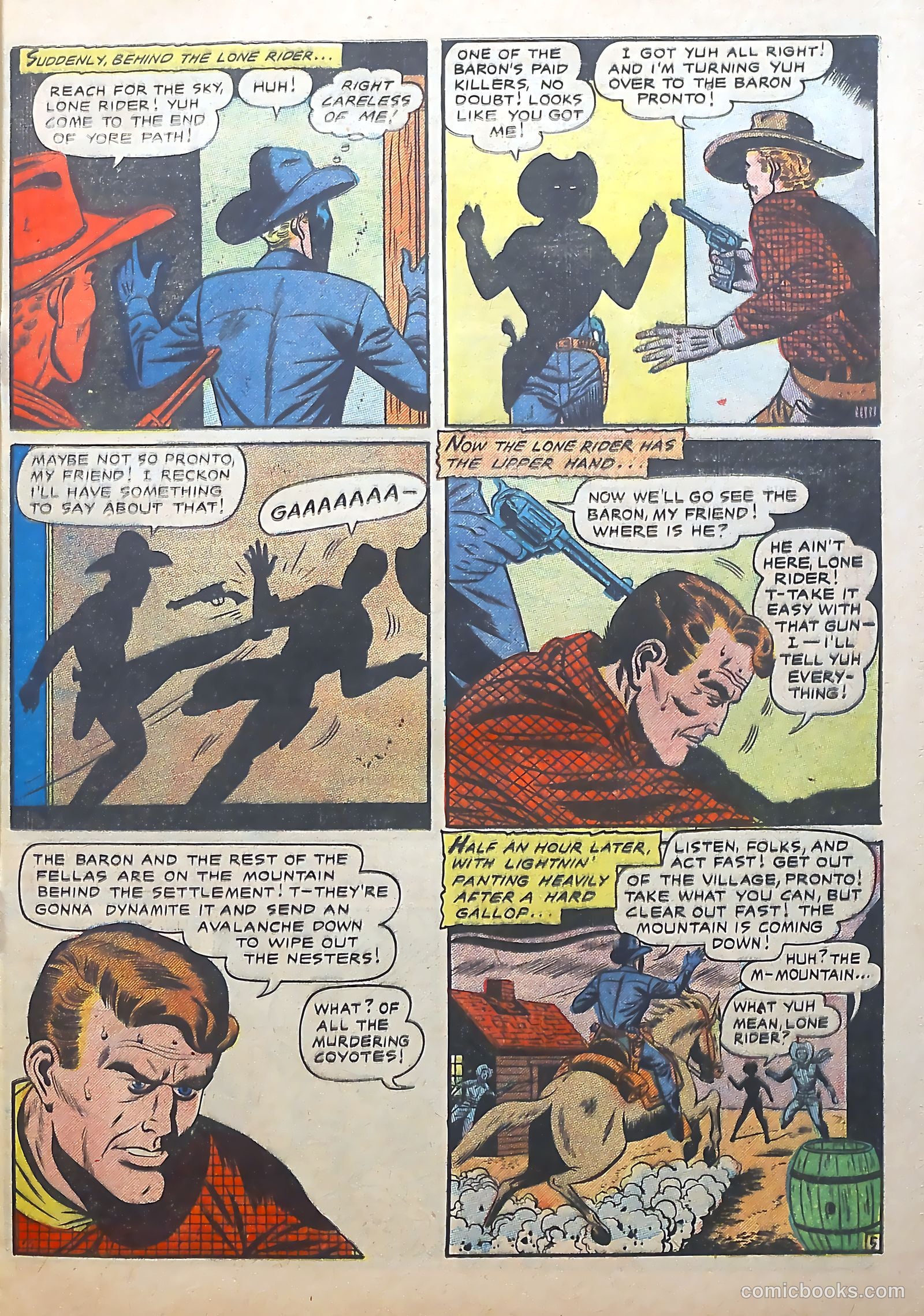 The Lone Rider #22 (1954) — page 7 of 36