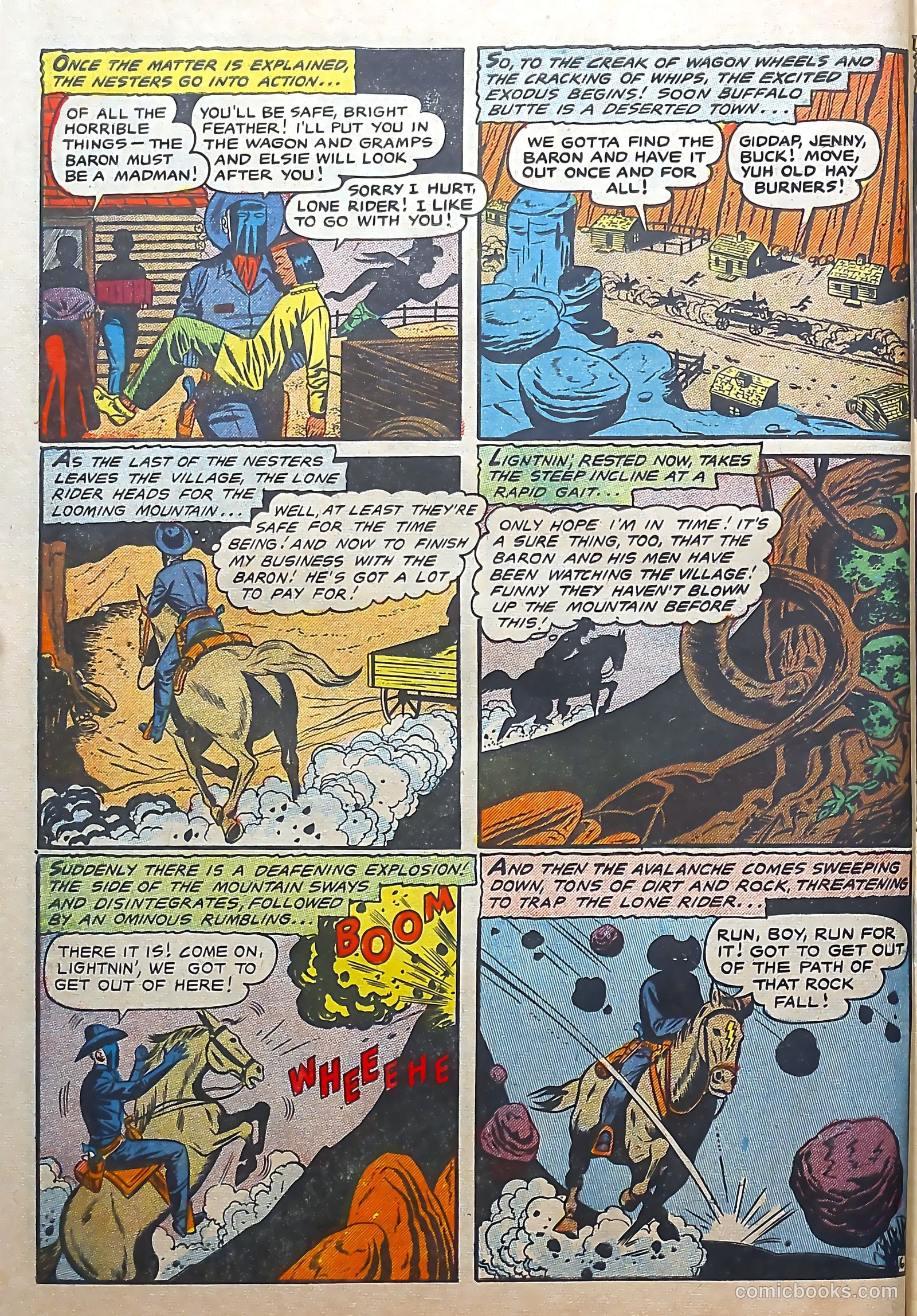 The Lone Rider #22 (1954) — page 8 of 36