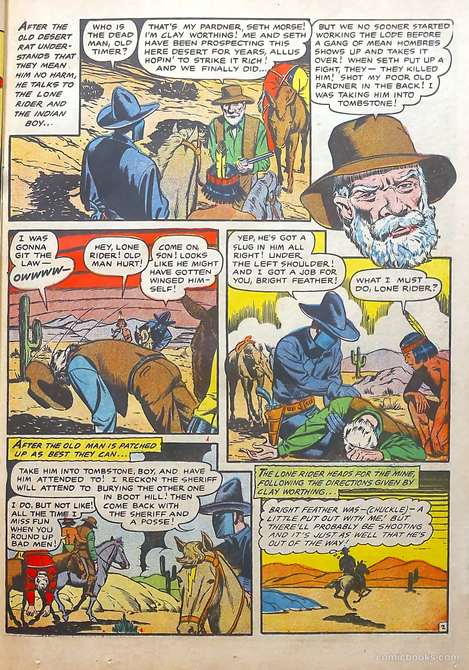 The Lone Rider #22 (1954) — page 13 of 36