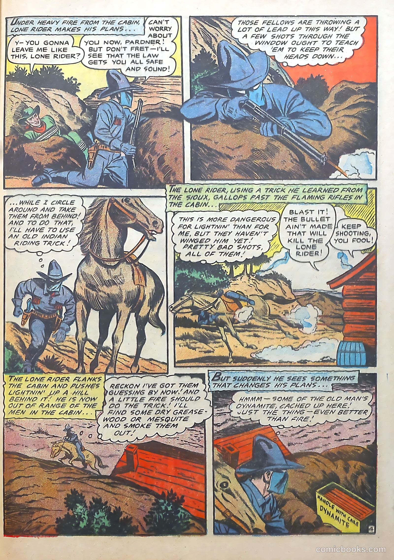 The Lone Rider #22 (1954) — page 15 of 36