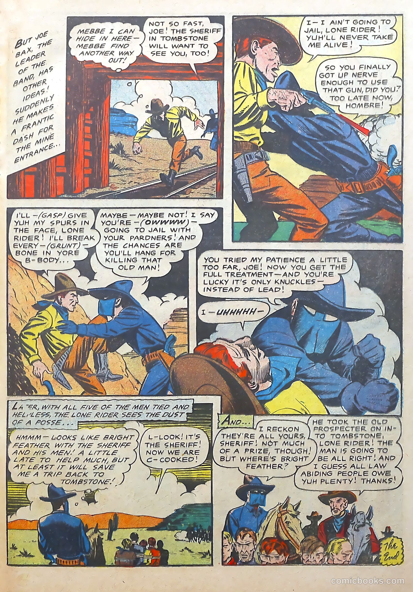 The Lone Rider #22 (1954) — page 17 of 36