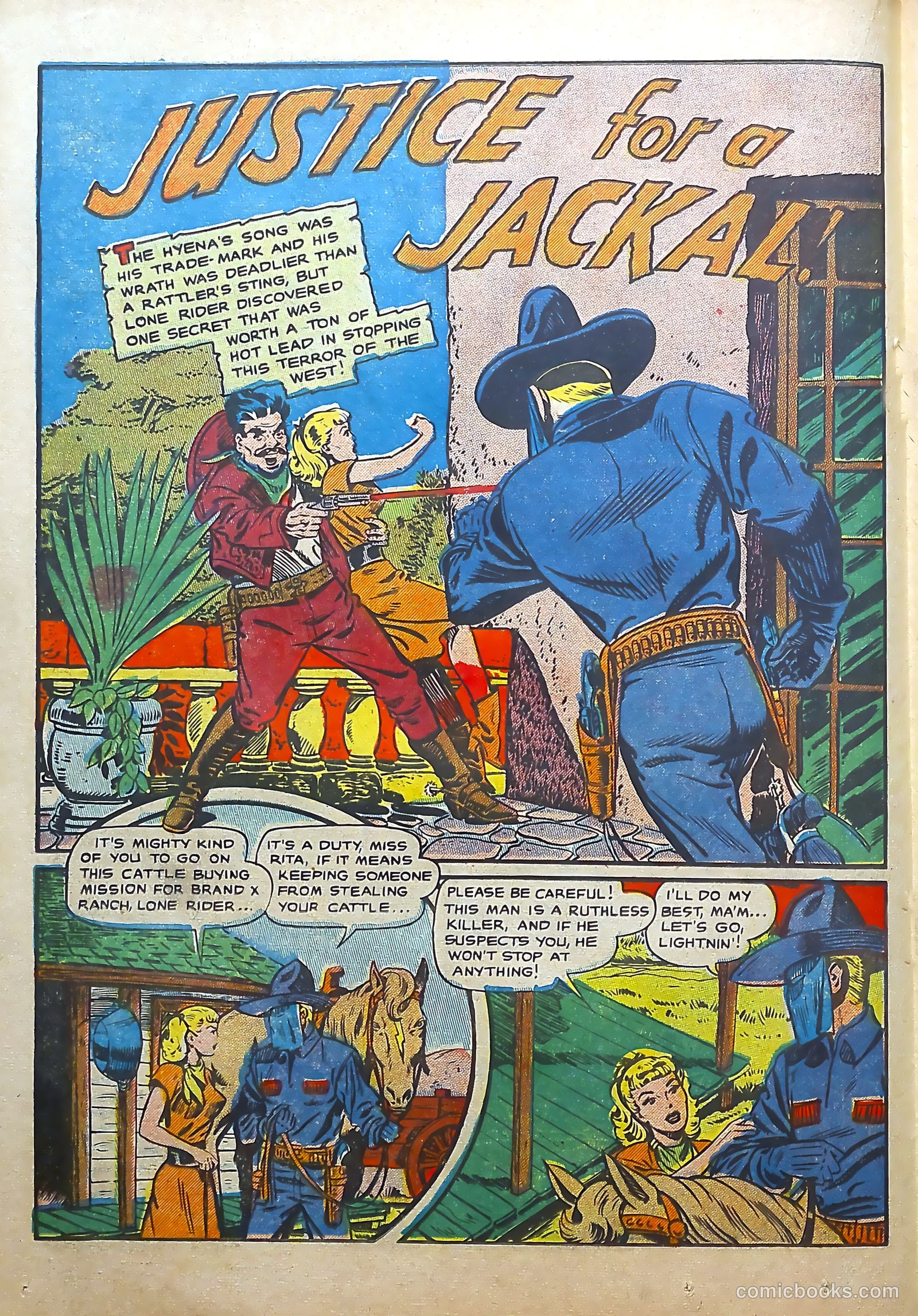 The Lone Rider #22 (1954) — page 18 of 36