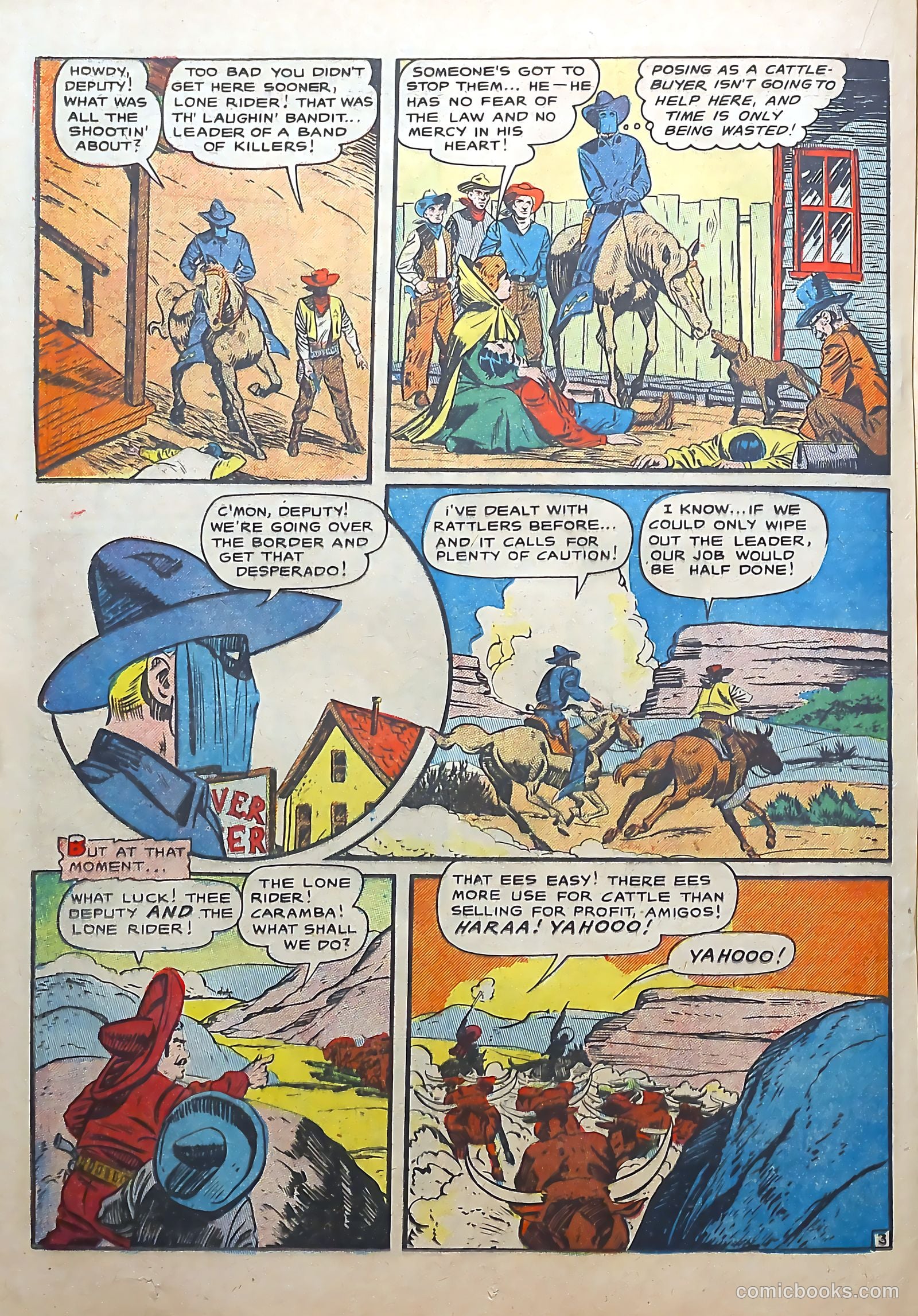 The Lone Rider #22 (1954) — page 20 of 36