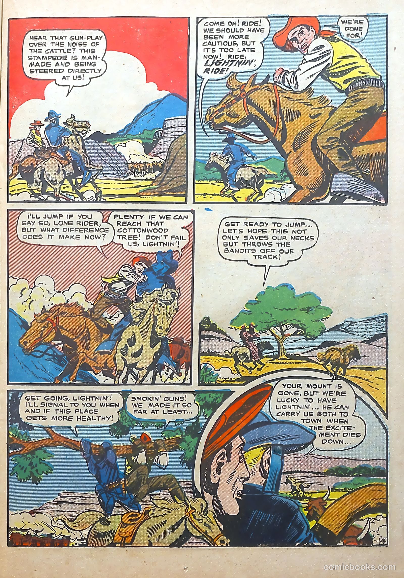 The Lone Rider #22 (1954) — page 21 of 36