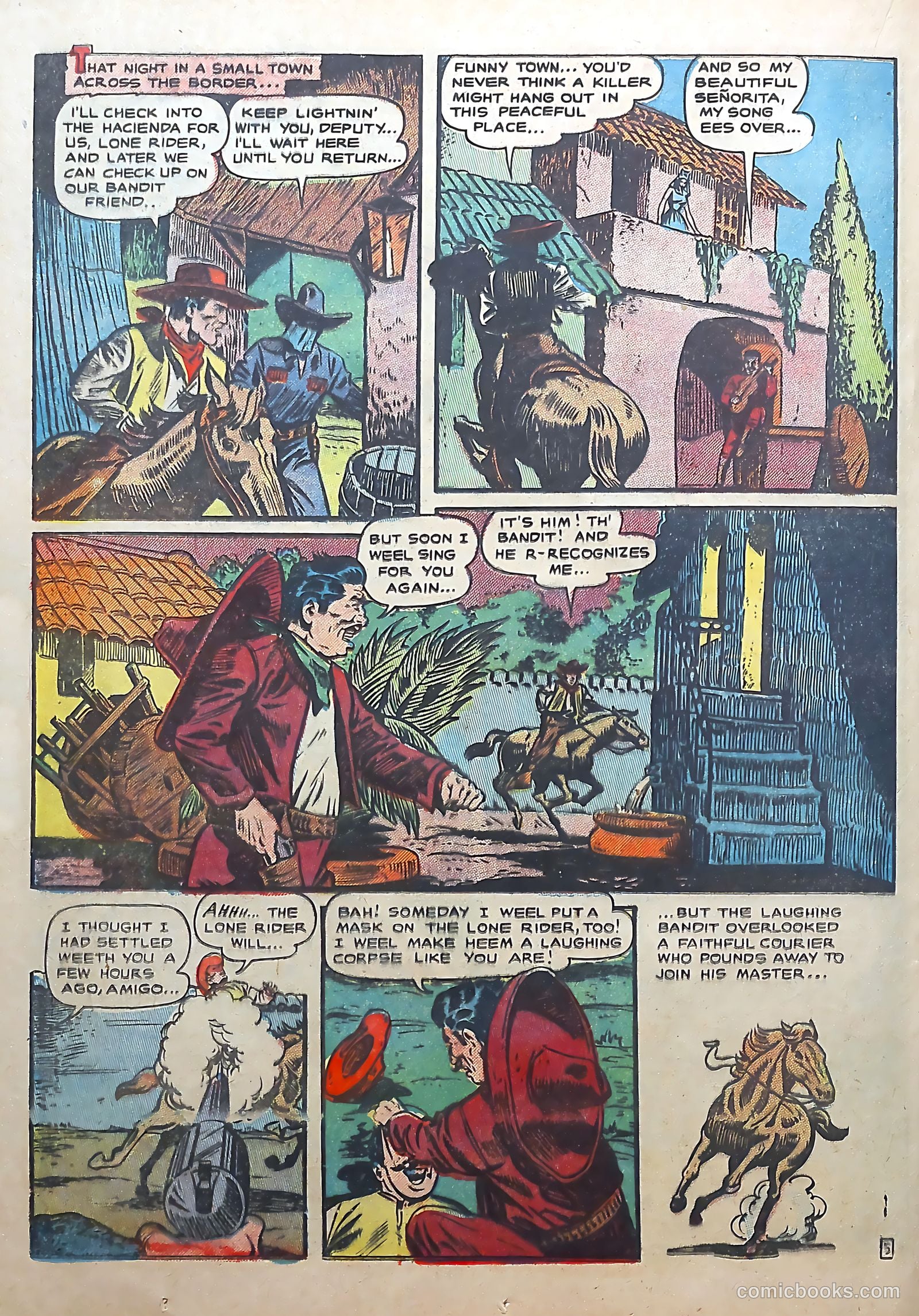 The Lone Rider #22 (1954) — page 22 of 36