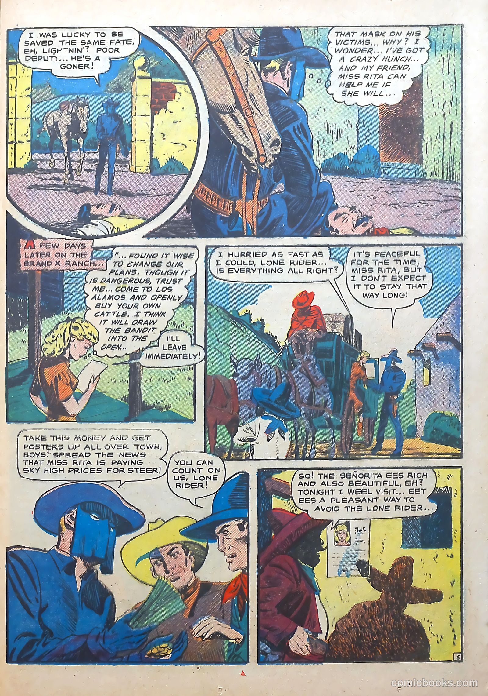 The Lone Rider #22 (1954) — page 23 of 36
