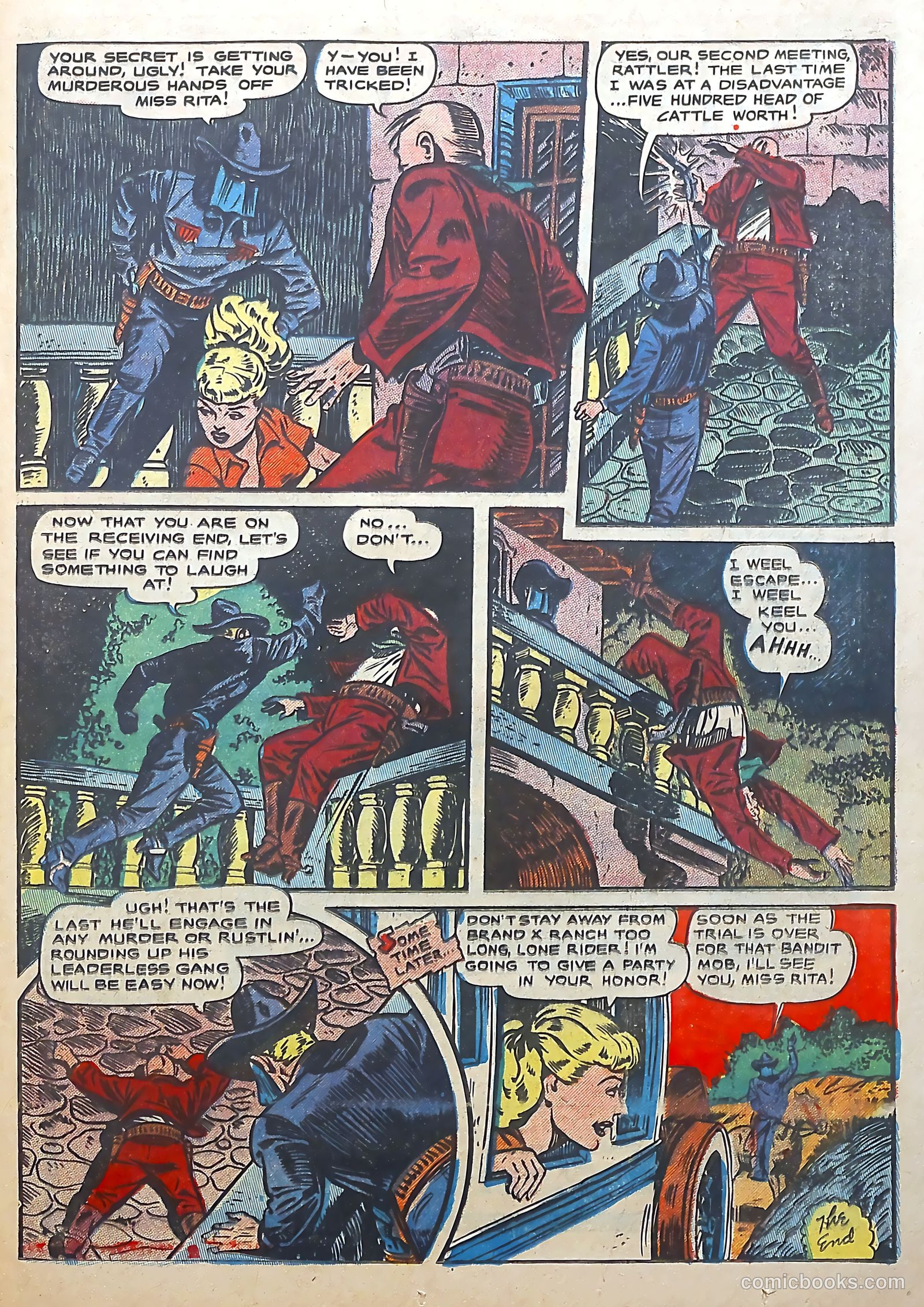 The Lone Rider #22 (1954) — page 25 of 36