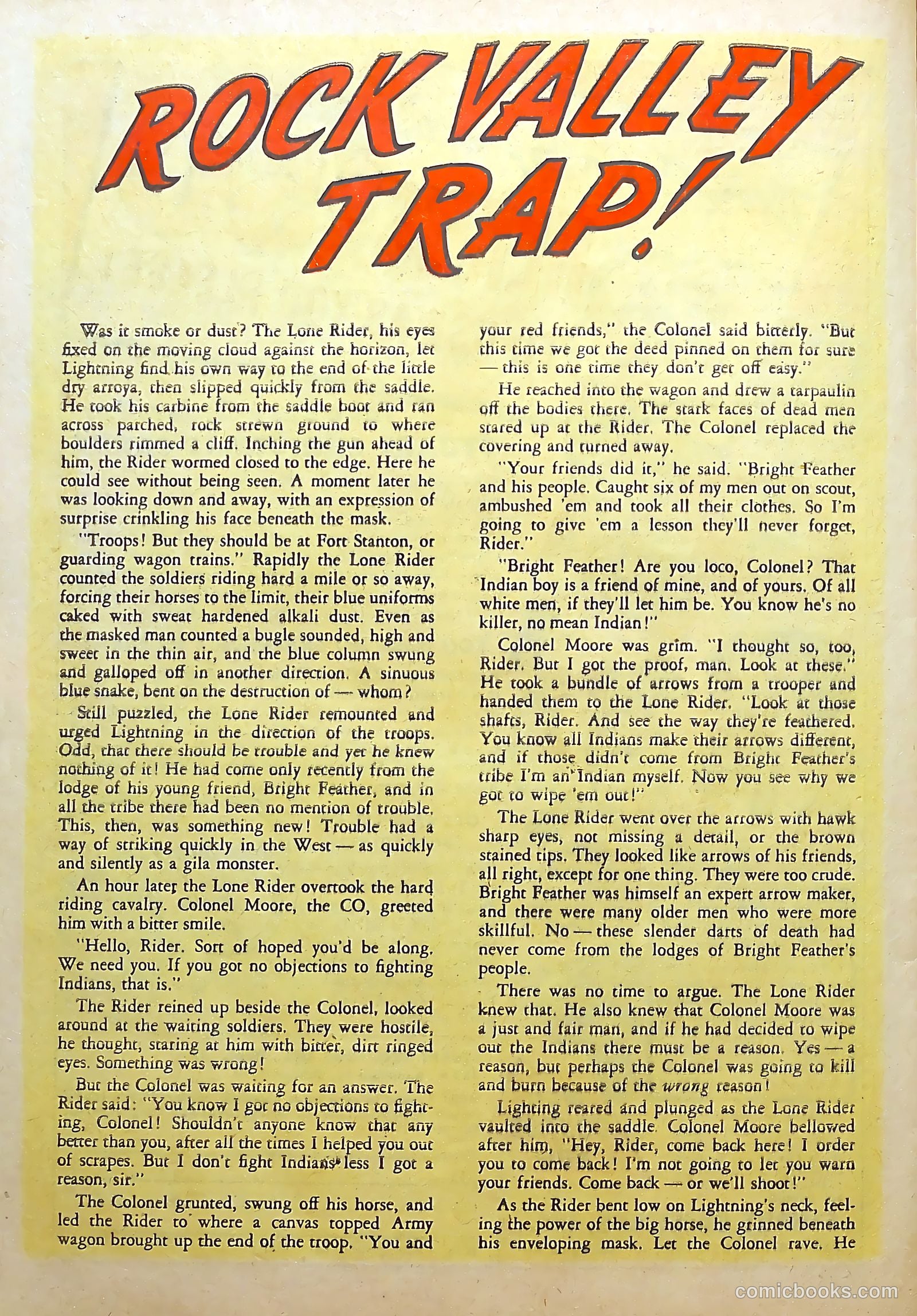 The Lone Rider #22 (1954) — page 28 of 36