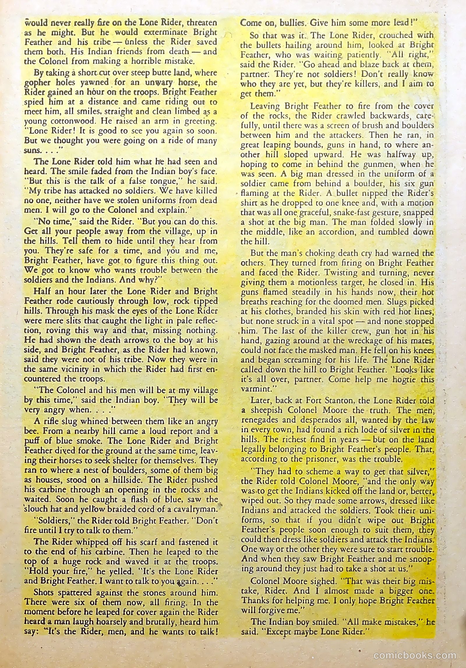 The Lone Rider #22 (1954) — page 29 of 36