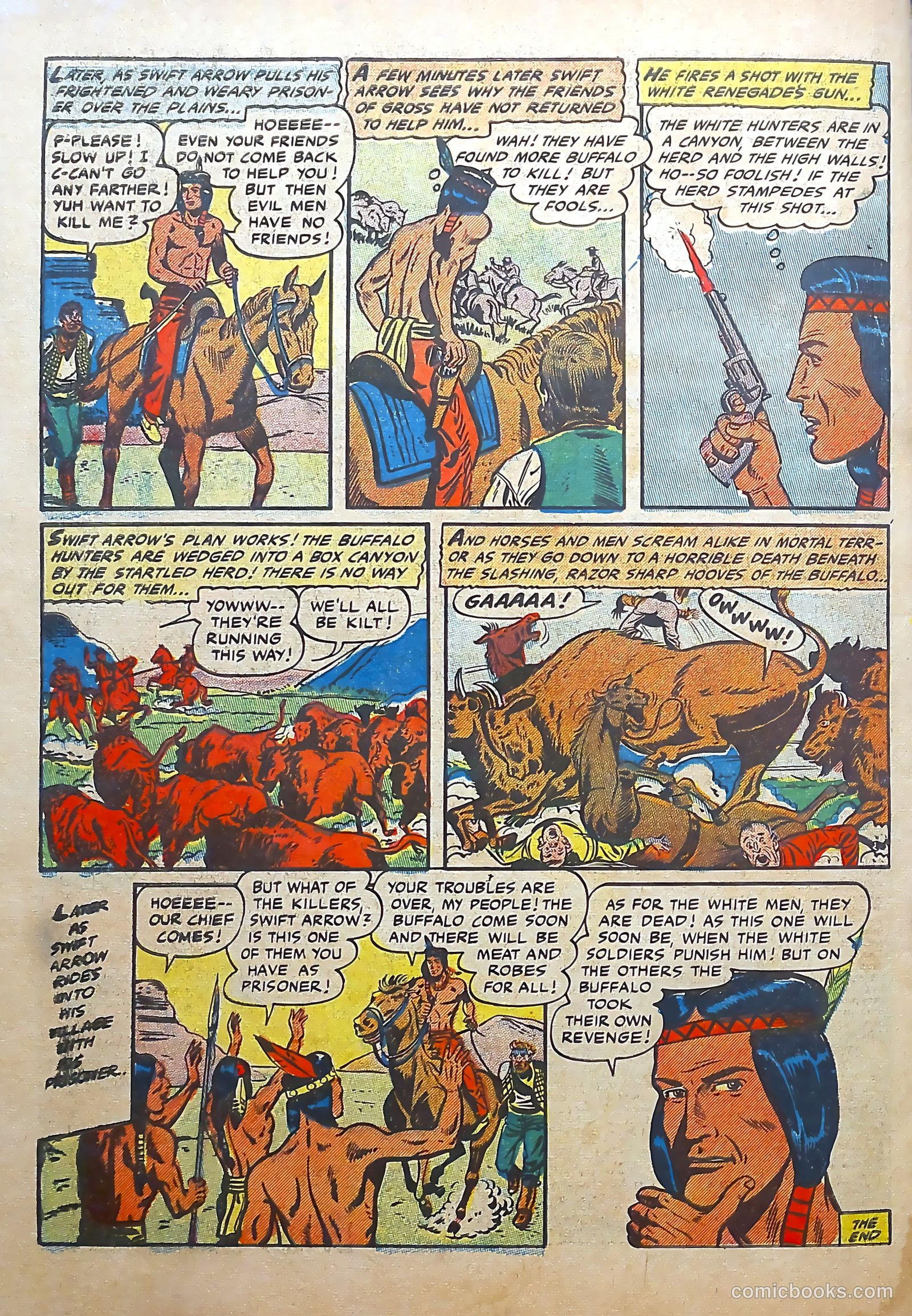 The Lone Rider #22 (1954) — page 34 of 36