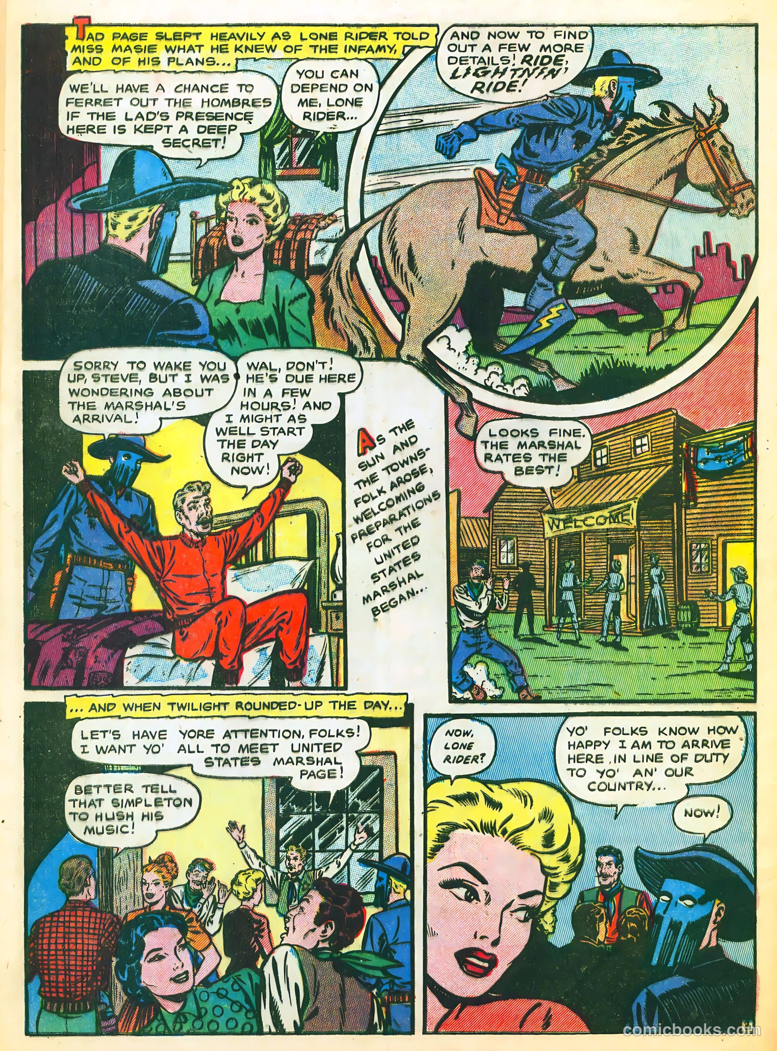 The Lone Rider #23 (1954) — page 6 of 36
